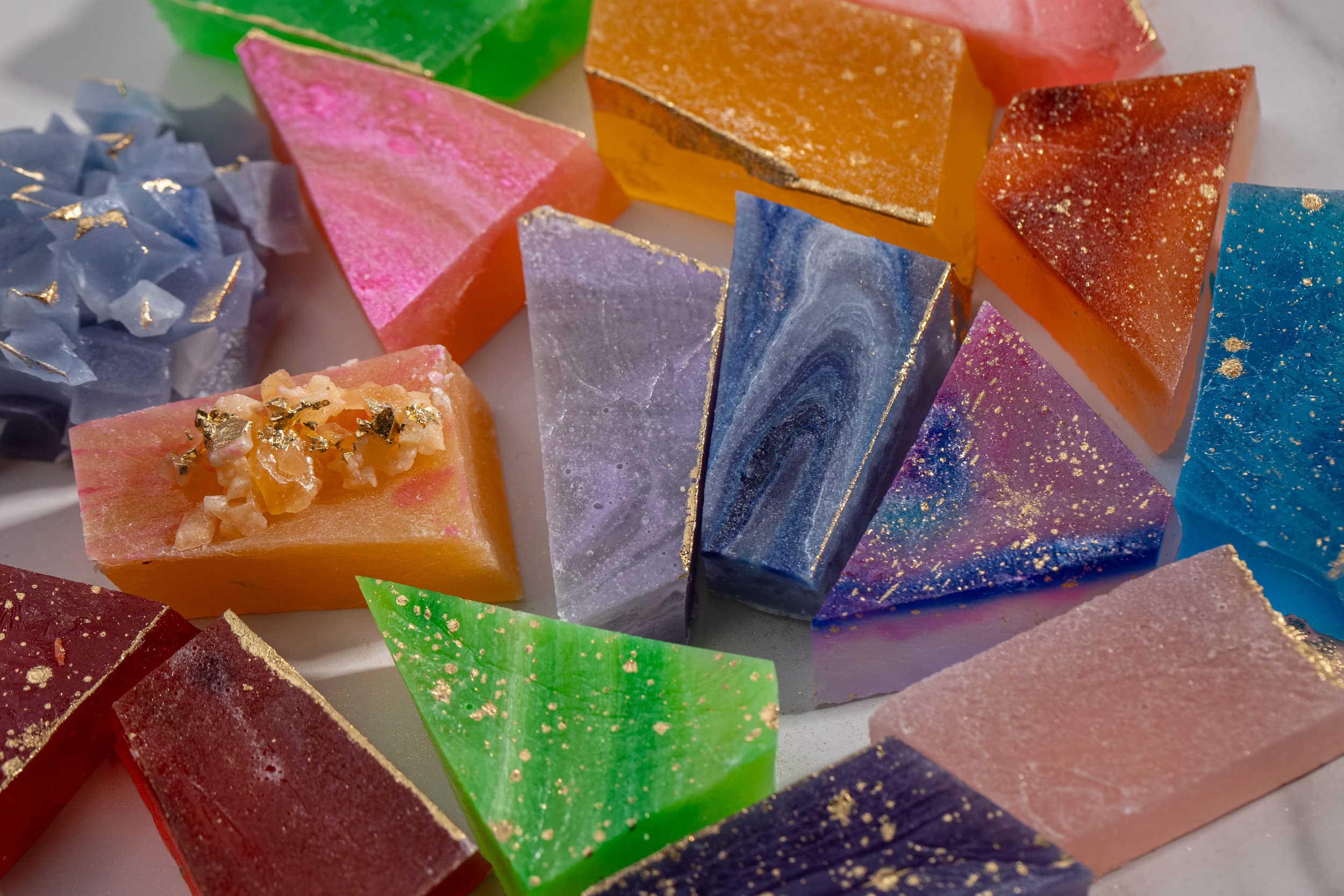 16-18 Pcs Edible Treasure Box - Kohakutou Crystal Candy, Vegan Gemstone Candy, ASMR Snacks for Parties, Gifts & DIY Jewelry Making