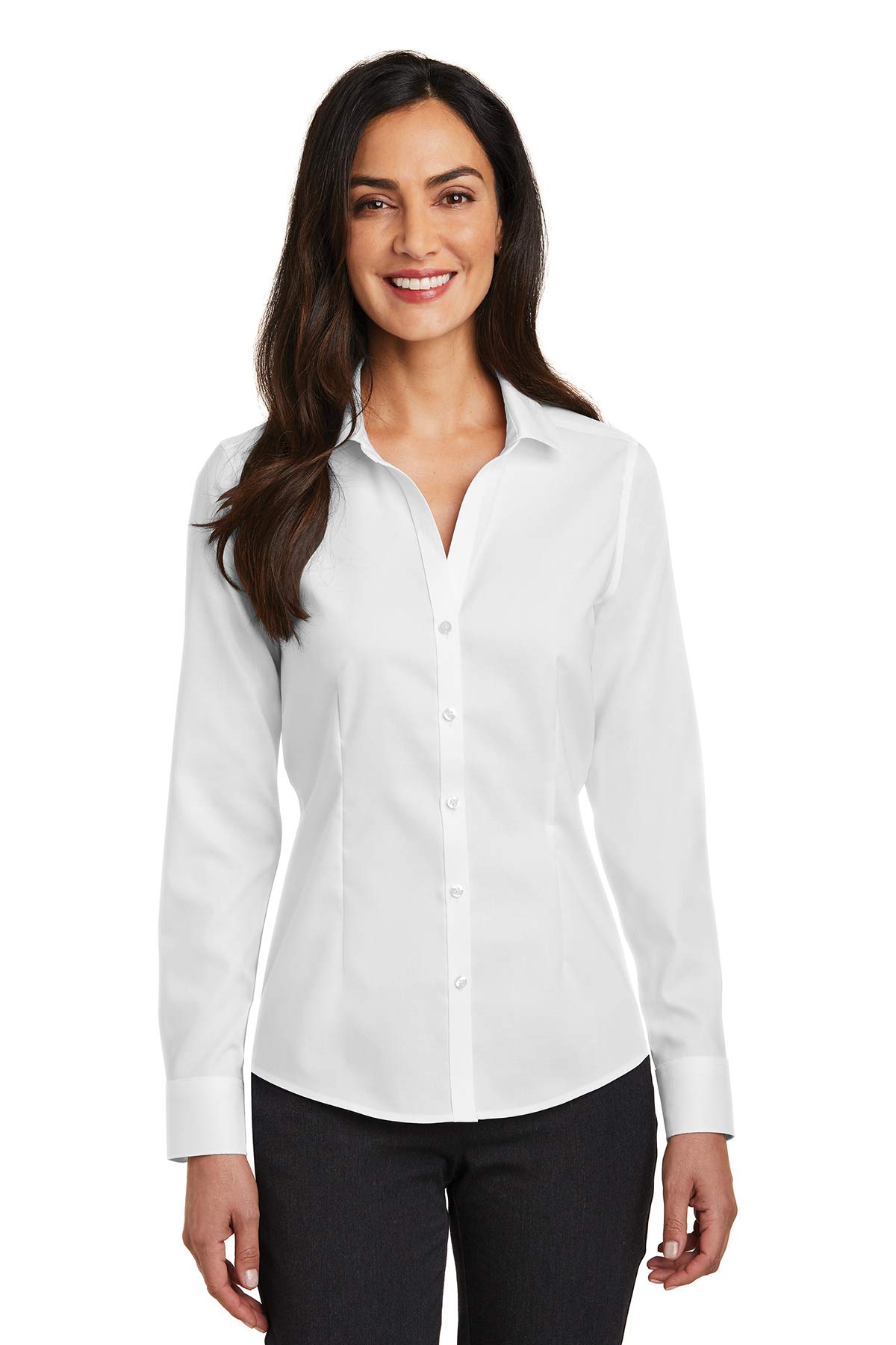 Red House Women's Pinpoint Oxford Non-Iron Shirt - Classic Office Wear & Business Casual Blouse for Professional Women