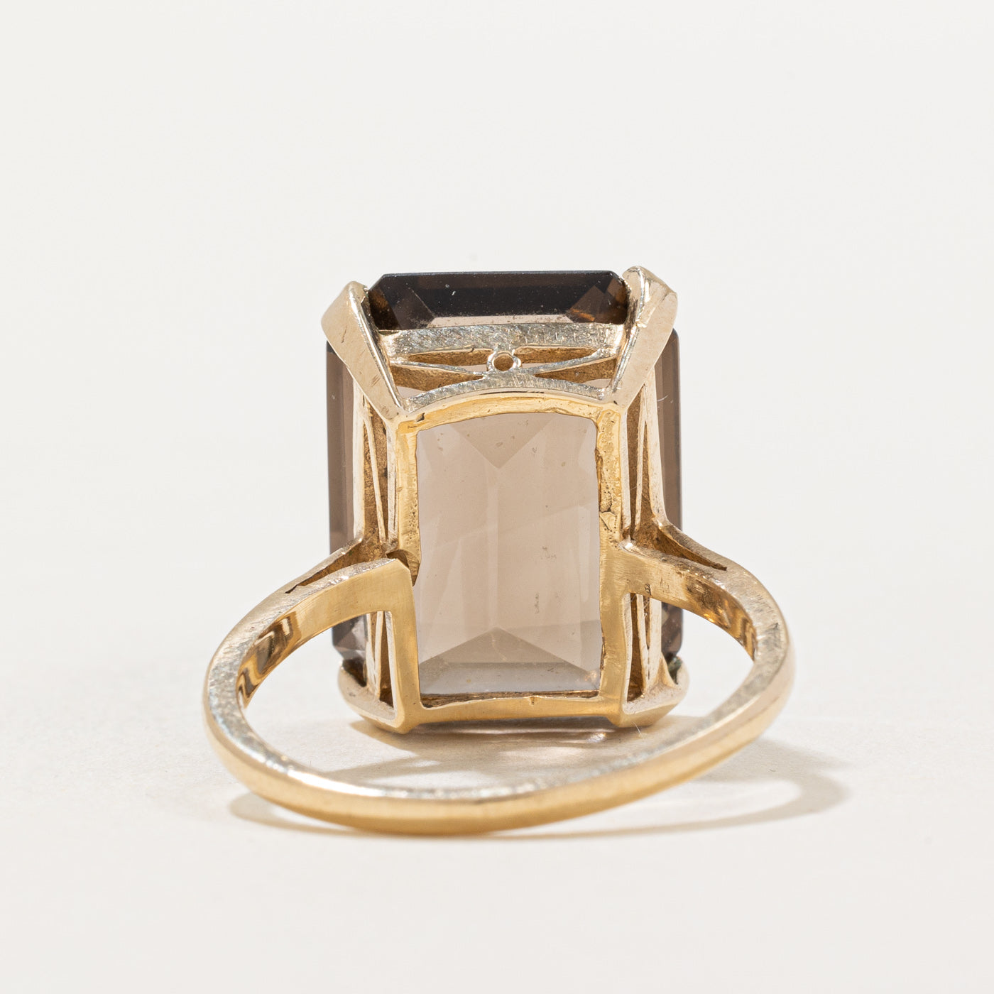 12.09ct Smoky Quartz Cocktail Ring for Women - Size 7.75 - Elegant Statement Jewelry for Evening Parties, Date Nights & Special Occasions