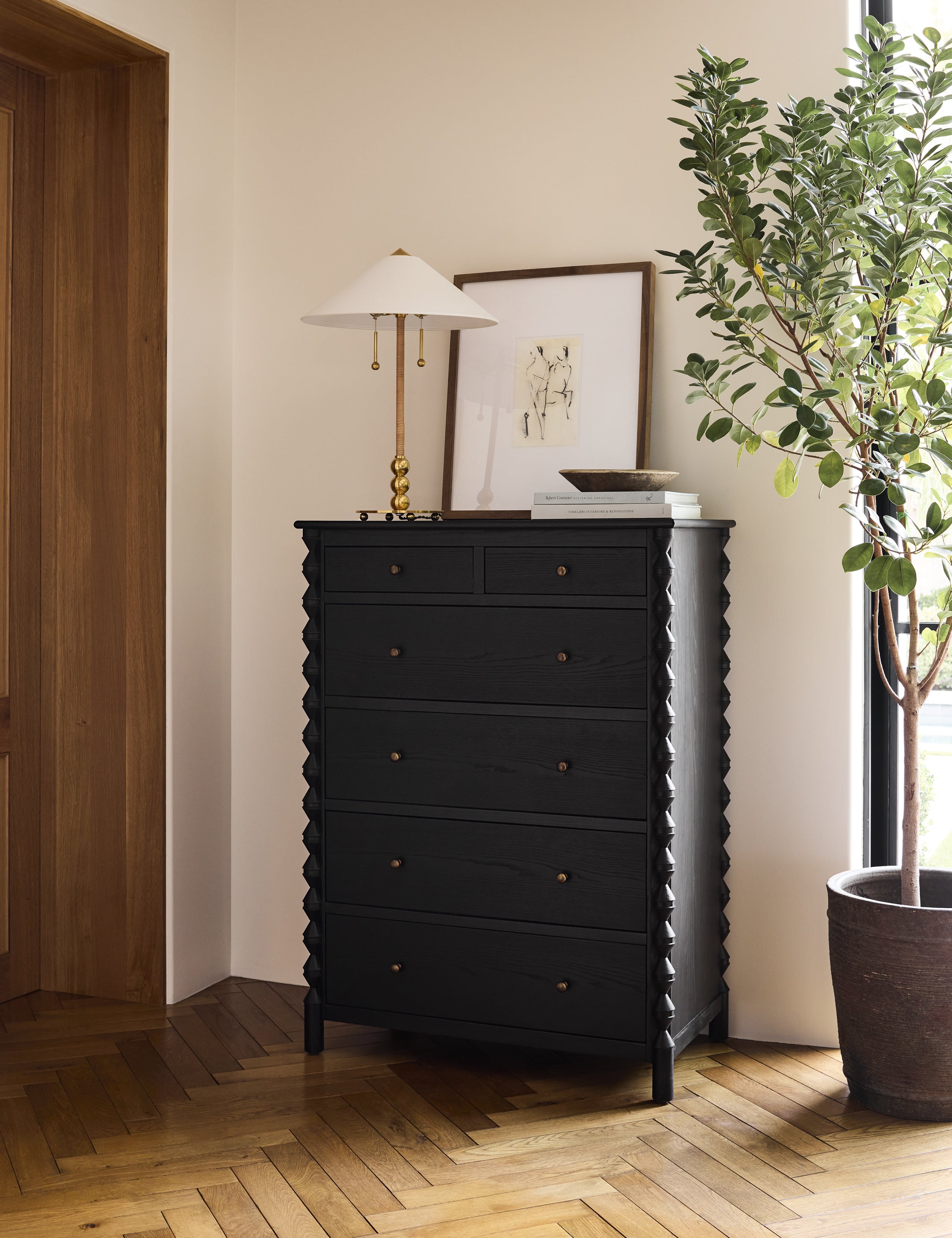 Topia 6 Drawer Dresser by Ginny Macdonald - Modern Wooden Chest of Drawers for Bedroom & Closet Organization | Perfect for Home Storage and Decor