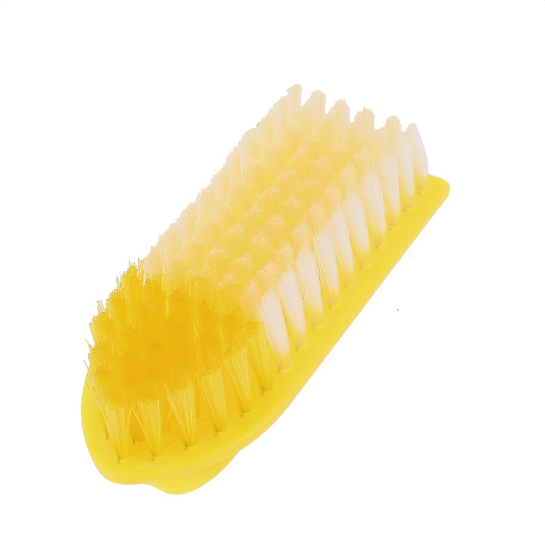 uxcell Plastic Handle Multi-Purpose Cleaning Brush for Floors, Clothes & Housework - Durable & Ergonomic Yellow Cleaning Tool for Home, Kitchen, Bathroom & Garage