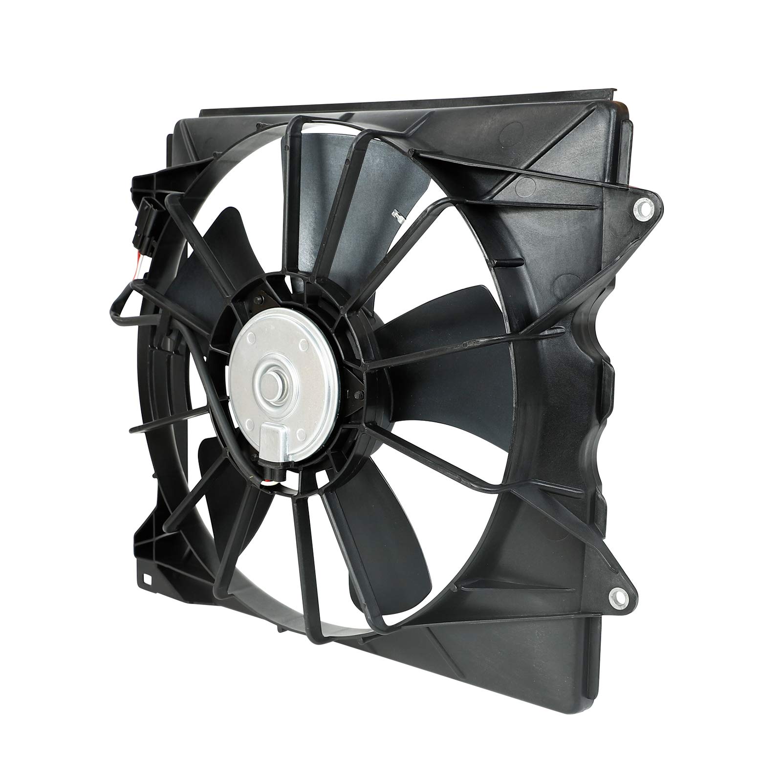 2-Pack AC Cooling Radiator Fan Assembly Left & Right Set Compatible with 2008-2012 Honda Accord 2.4L - OEM #HO3113123 611130 621-357 - Perfect for AC Repair & Engine Cooling System Maintenance