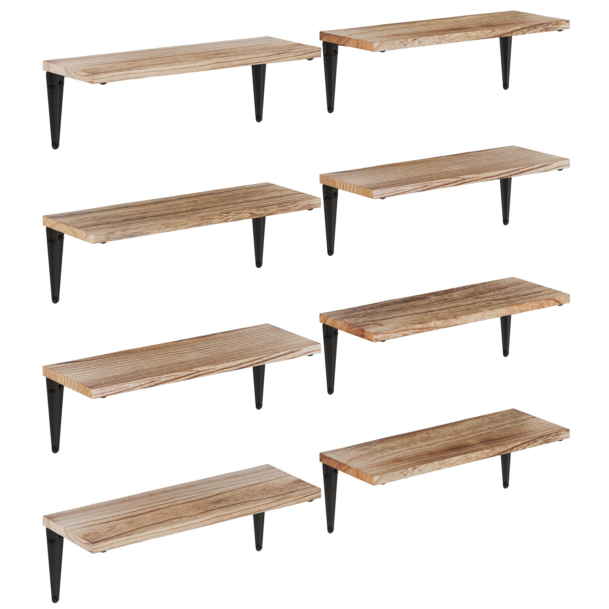 Wallniture Arras Floating Shelves Set of 8 - 17