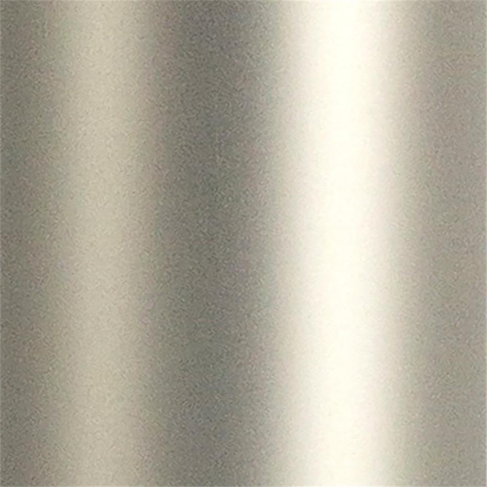Pemberly Row Traditional 42 Inch 3-Shelf Metal Console Table in Satin Nickel & Gray - Perfect for Entryway, Living Room, or Hallway Decor