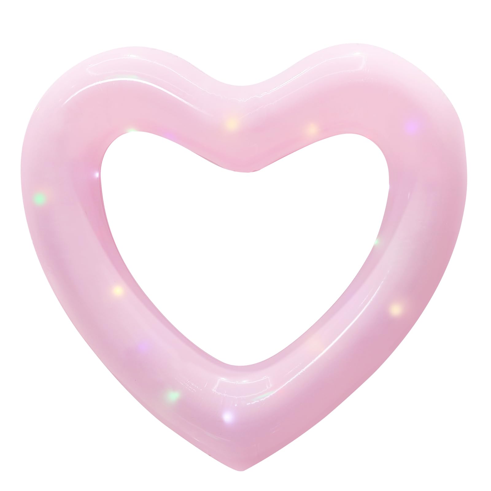 Inflatable Heart Pool Float - Sweet Love Swim Ring Lounger Tube for Summer Water Fun, Beach Party Toys for Kids & Adults - Perfect for Pool Parties, Beach Vacations and Romantic Getaways