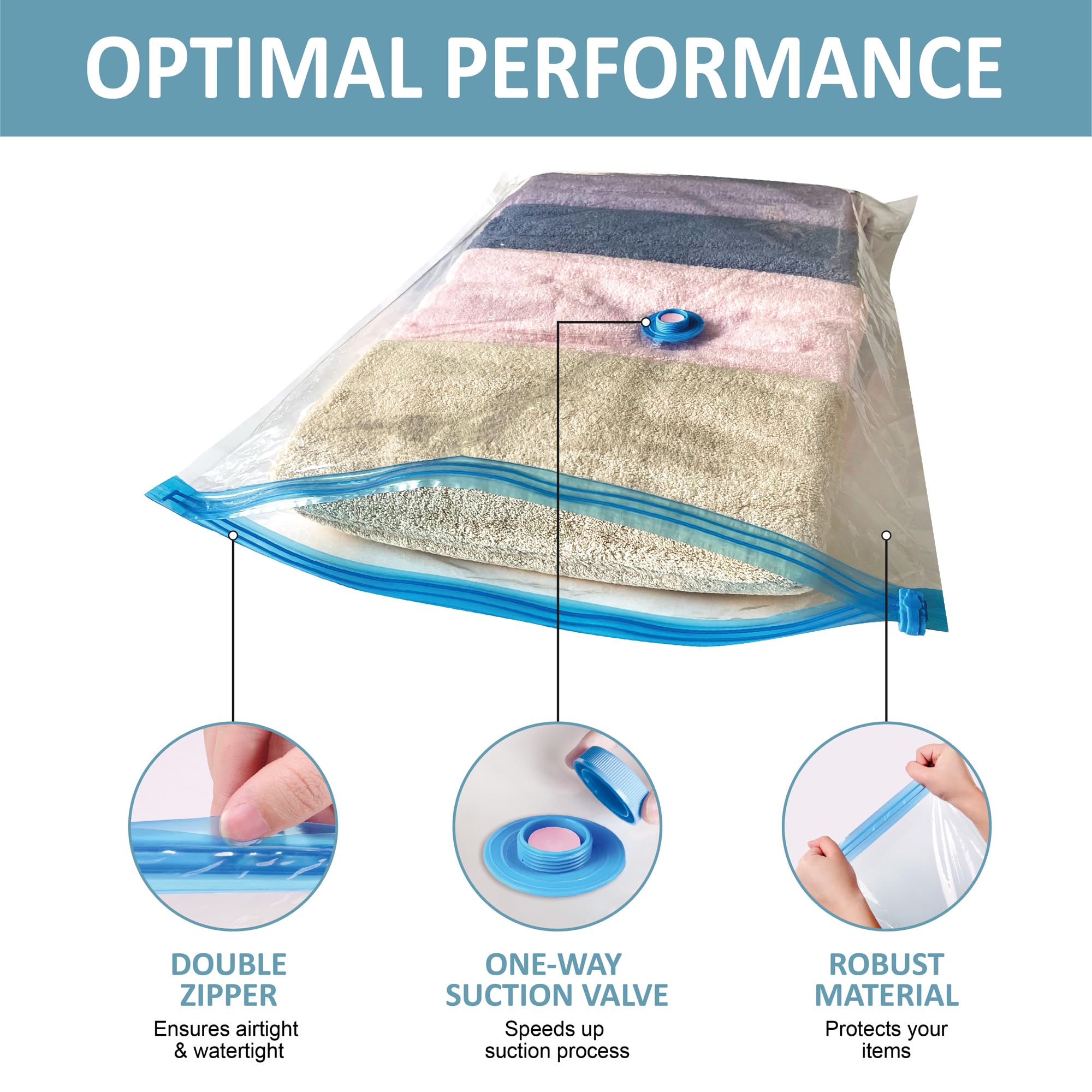 **12-Pack Vacuum Storage Bags with Electric Pump (2 Jumbo, 2 Large, 4 Medium, 4 Small) - Space Saver Bags for Clothes, Comforters, Blankets & Bedding - Perfect for Travel, Moving & Seasonal Storage**