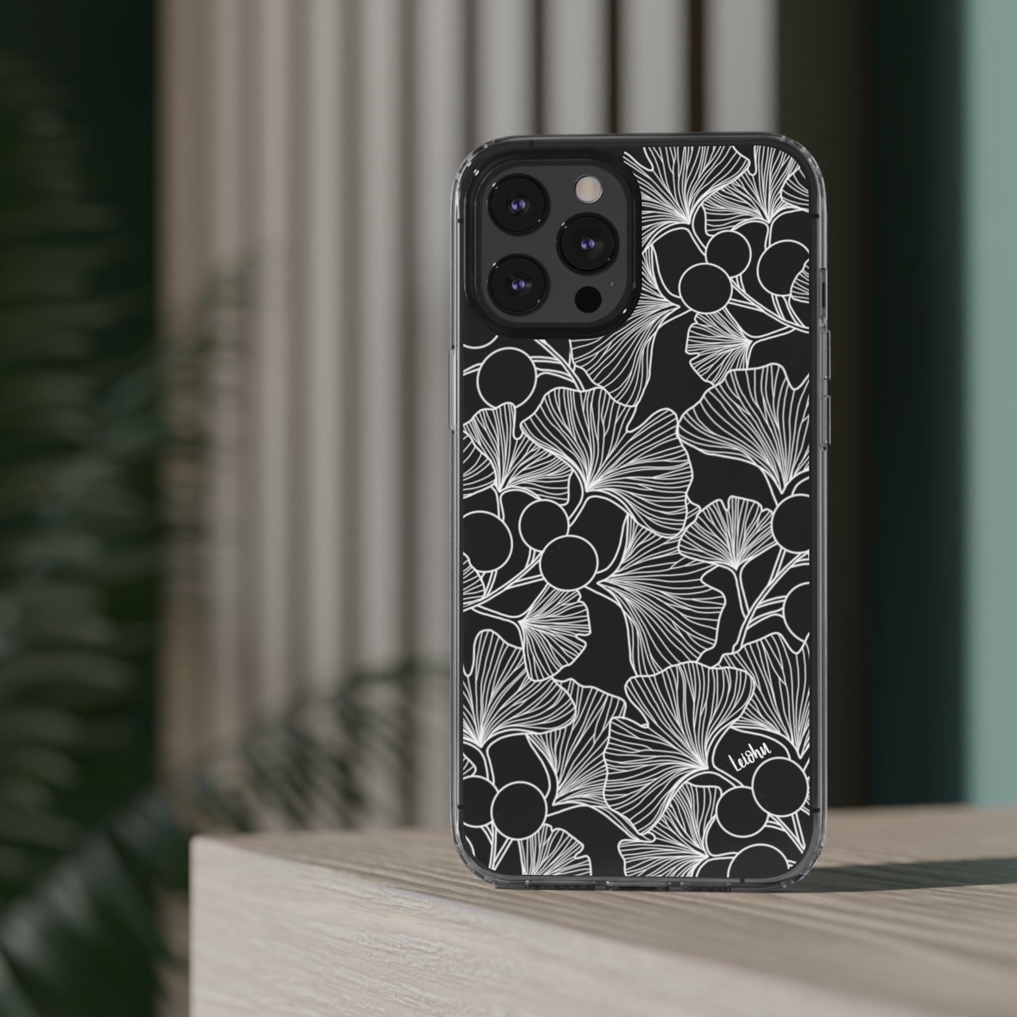 Premium Gingko Clear Phone Case - Slim Protective Cover for iPhone & Samsung - Perfect for Everyday Use, Travel & Outdoor Activities
