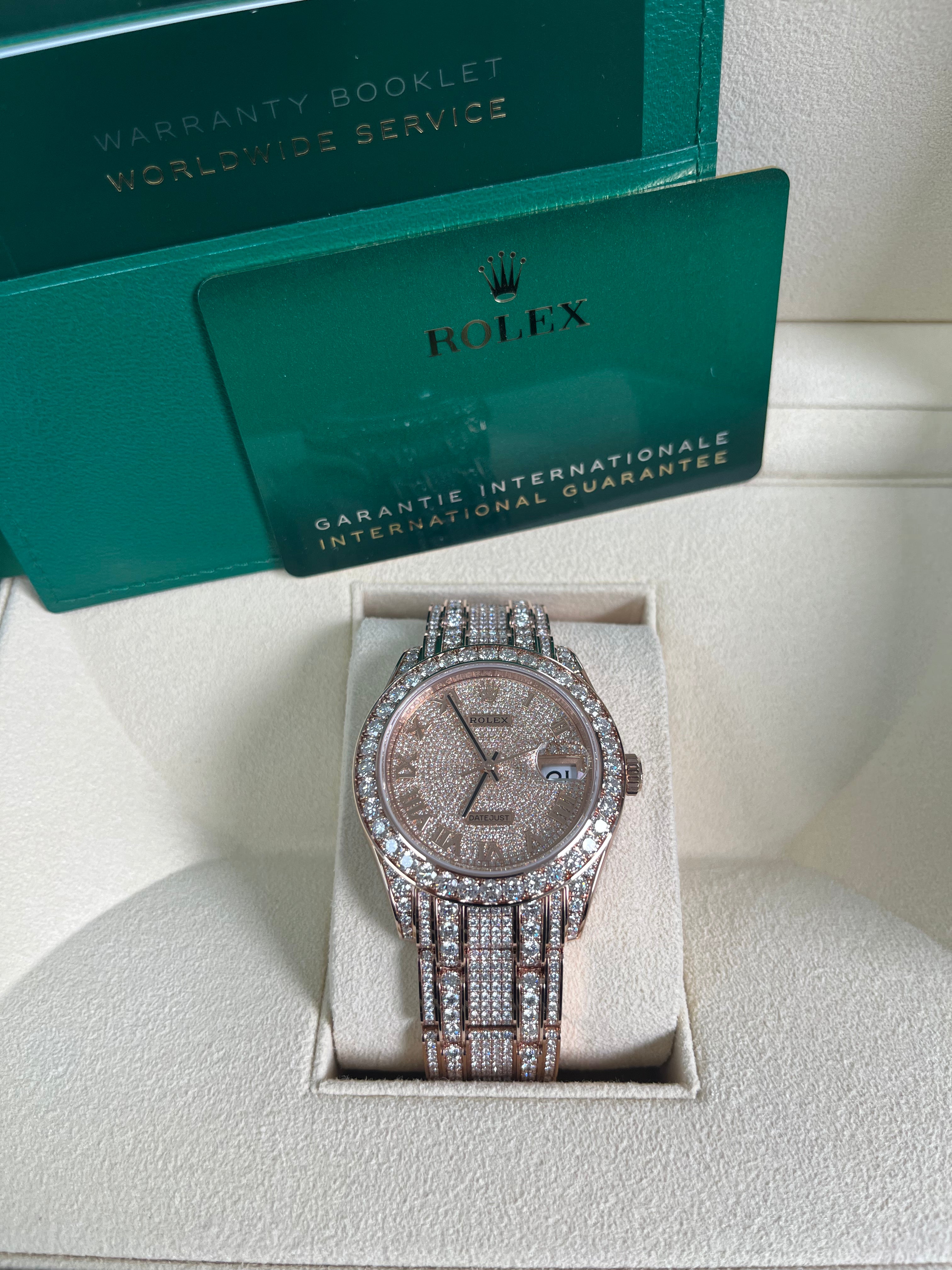 Luxury Rolex Pearlmaster 39mm Everose Gold Watch with Diamond Dial & Bezel - Diamond-Set Pearlmaster Bracelet (Ref. 86405RBR) | Perfect for Special Occasions, Gifts & Luxury Collections