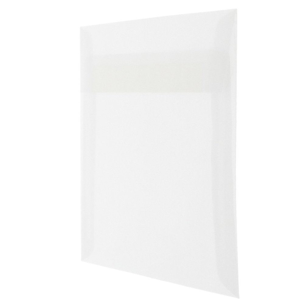 JAM PAPER 6x6 Inch Square Clear Vellum Envelopes for Invitations - 250 Pack Bulk - Perfect for Wedding, Birthday & Party Invitations, Greeting Cards & Stationery