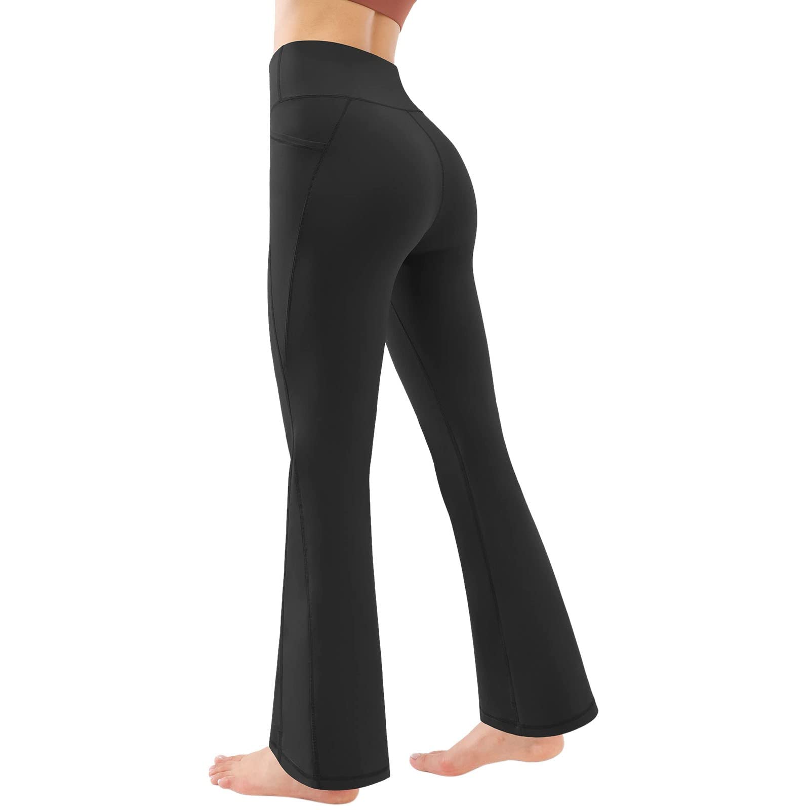 iOPQO High Waisted Running Leggings for Women - Yoga Fitness Workout Pants, Athletic Sports Tights, Maternity Pregnancy Yoga Pants - Perfect for Gym, Jogging & Daily Wear