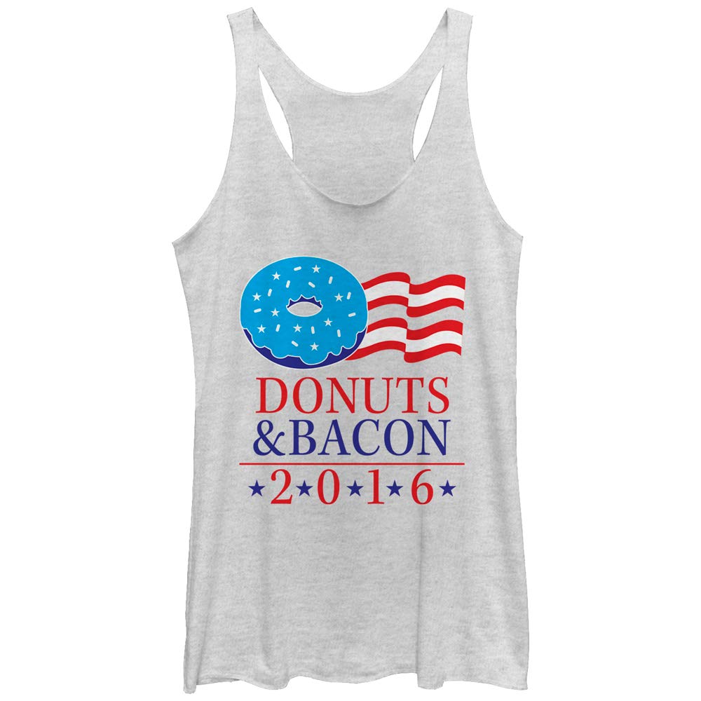 Fifth Sun Lost Gods Donut Flag Women's Racerback Tank Top - Soft Vintage Graphic Tee for Summer, Gym & Casual Outfits