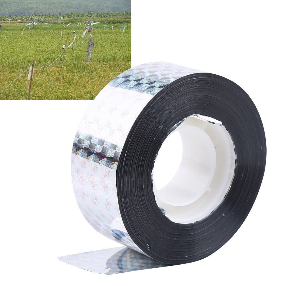 Bird Scare Repellent Tape - Reflective & Audible Deterrent for Pigeons & Birds | Visual Flash Scare Ribbon | Garden, Farm & Outdoor Protection