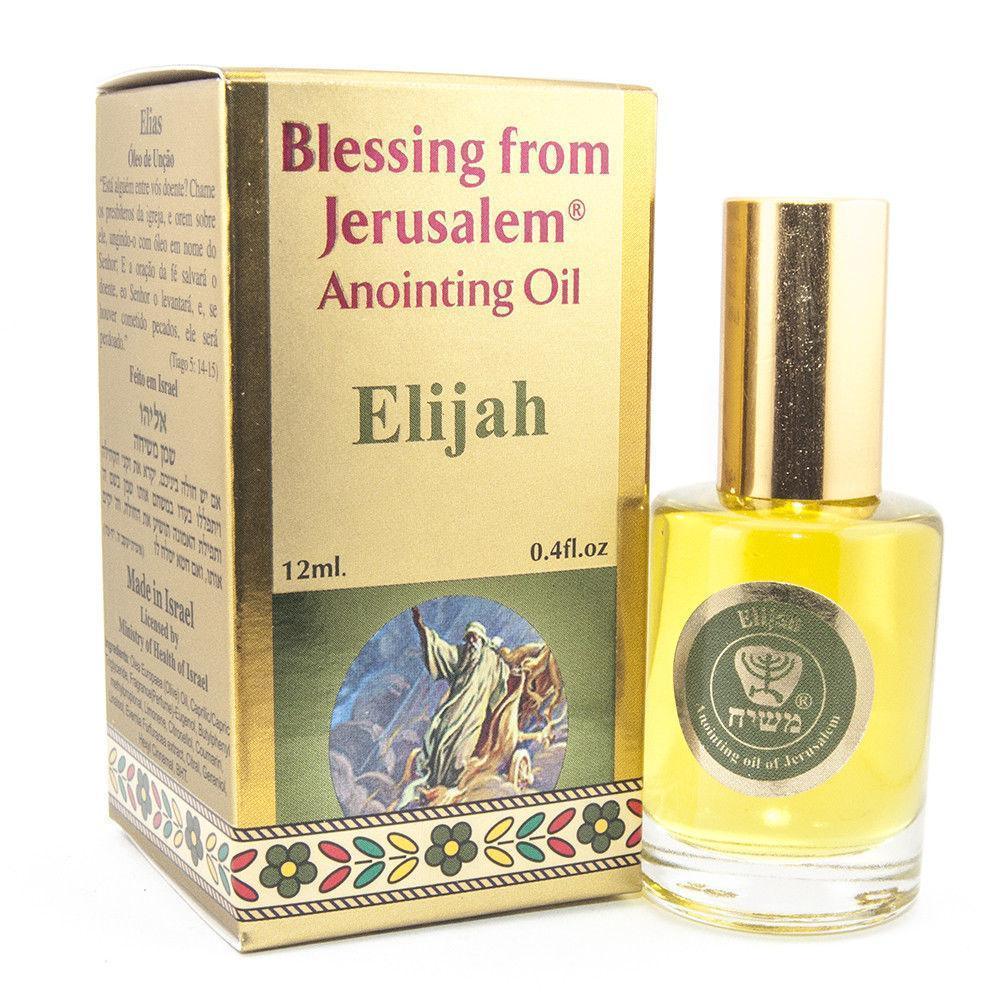 Authentic Ein Gedi Anointing Oil from Jerusalem - Elijah Blessing Holy Oil (0.4 fl oz) for Prayer, Worship & Spiritual Ceremonies