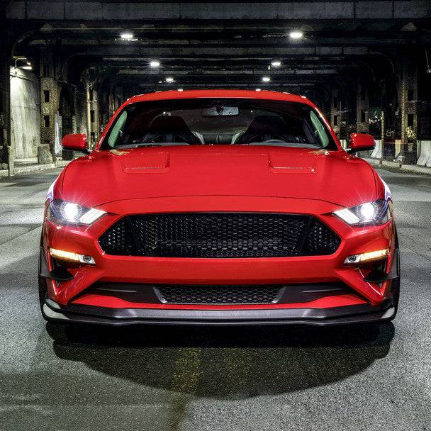 2018-2022 Ford Mustang GT/EcoBoost Front Bumper Canard Splitters - Aerodynamic Lower Dive Trims for Enhanced Performance & Style - Perfect for Track Racing & Street Driving