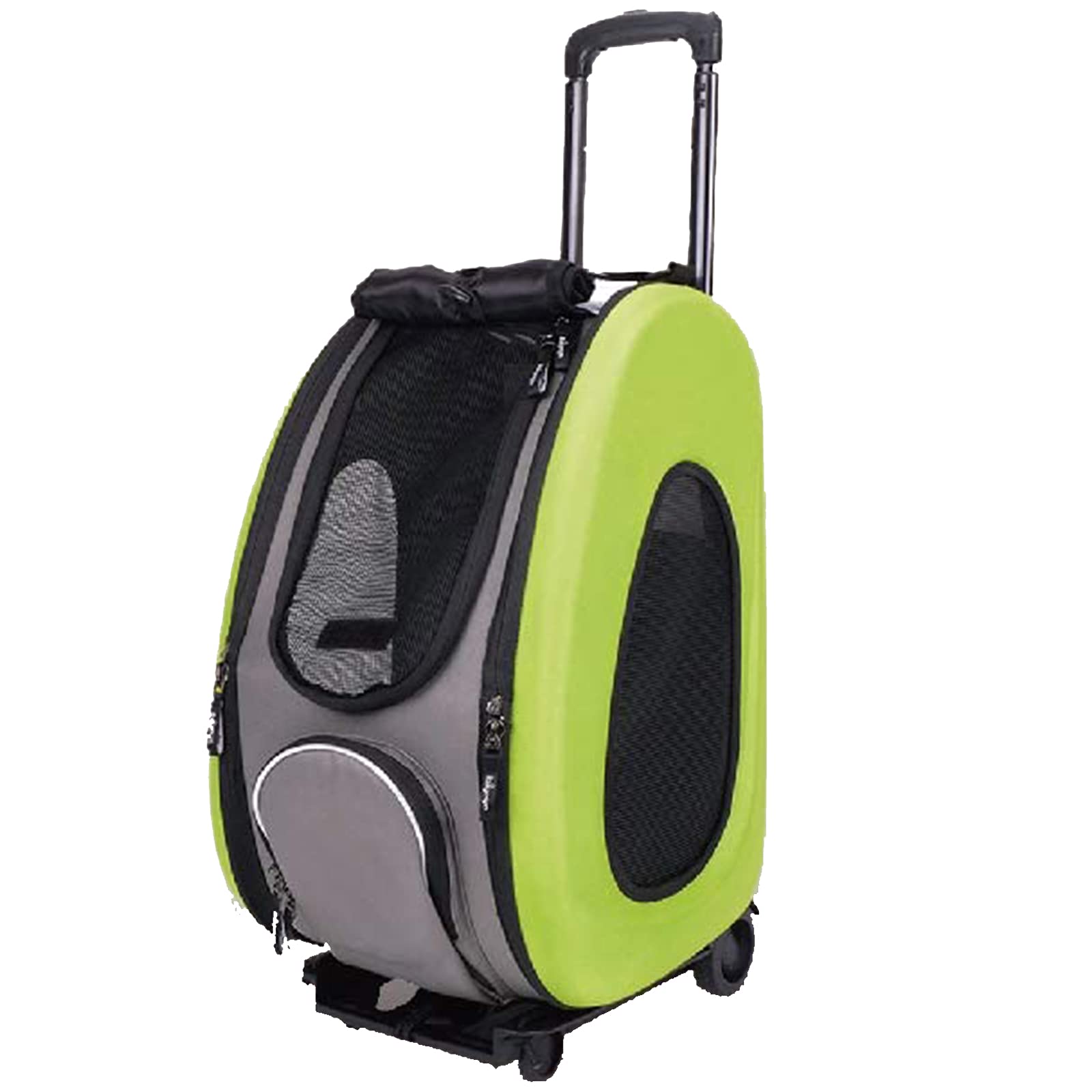 4 in 1 Pet Carrier Backpack & Car Seat with Wheels - Travel-Ready Dog & Cat Carrier for Airplane, Car & Outdoor Adventures - Easy to Assemble & Portable for Vet Visits, Shopping & Road Trips