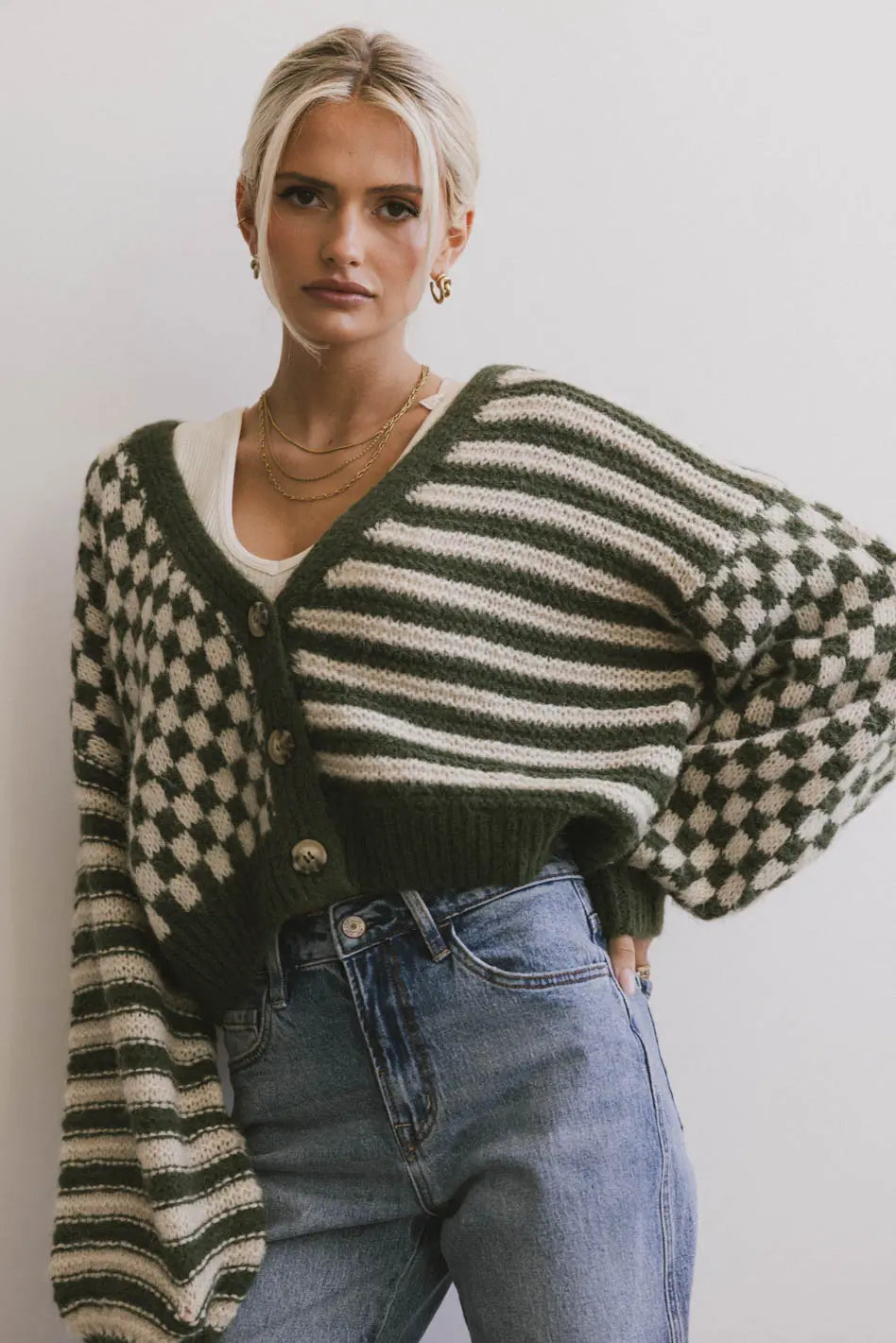 Janey Olive Green Cardigan for Women | Cozy Knit Sweater | Perfect for Fall & Winter Outfits | FINAL SALE