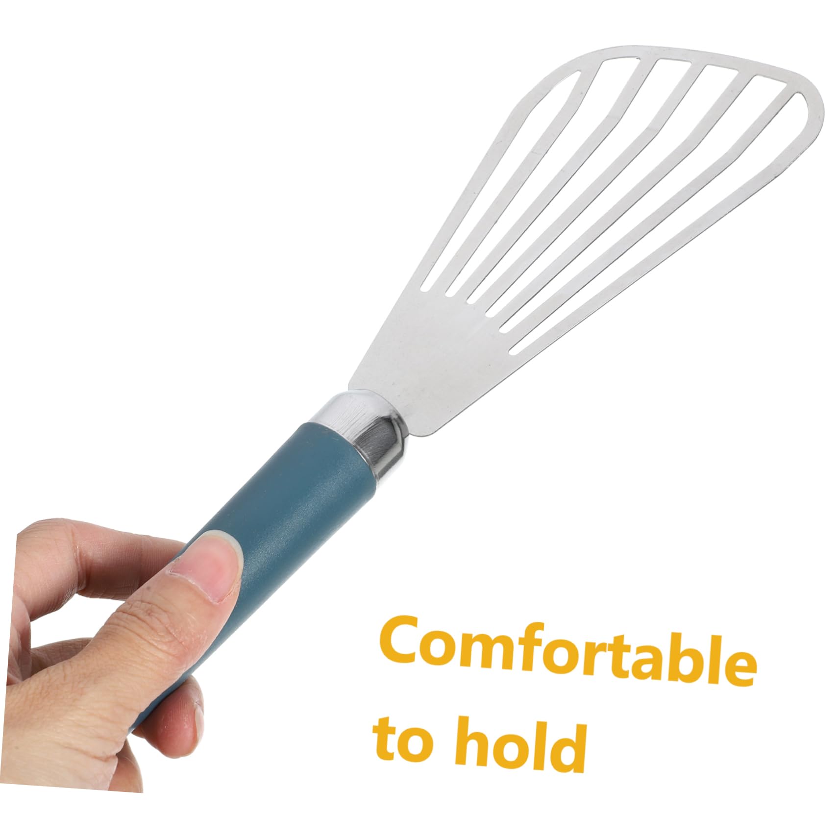 Hemoton Griddle Spatula Set - 2-Piece Slotted Fish Turner & Thin-Edged Spatula for Flipping, Frying & Grilling - Durable Handle - Perfect for Cooking, Baking & Cake Decorating - Ideal for BBQ, Pancakes, Burgers & More