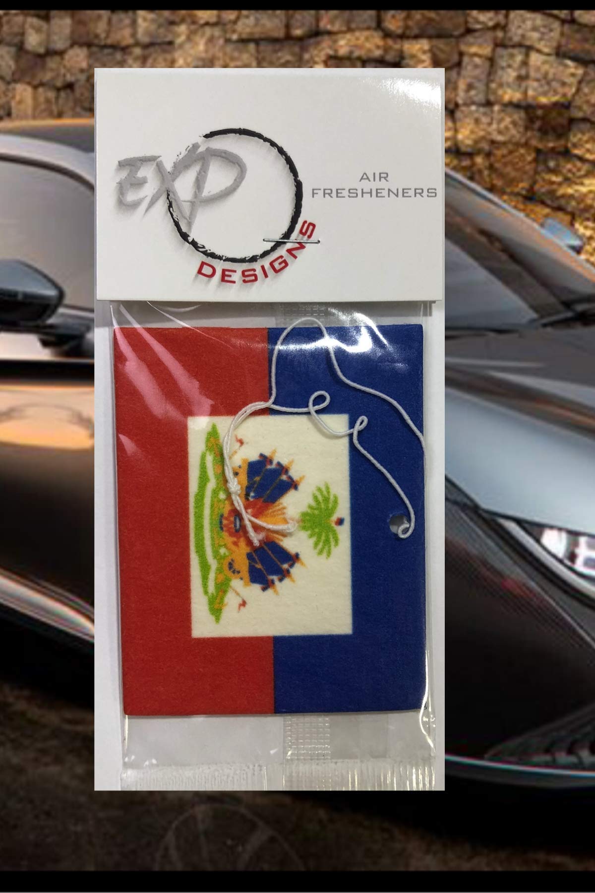 Haiti Flag Car Air Freshener - Long Lasting Fragrance for Vehicles, Home & Office | Perfect for Haitian Pride, Travel & Gifts