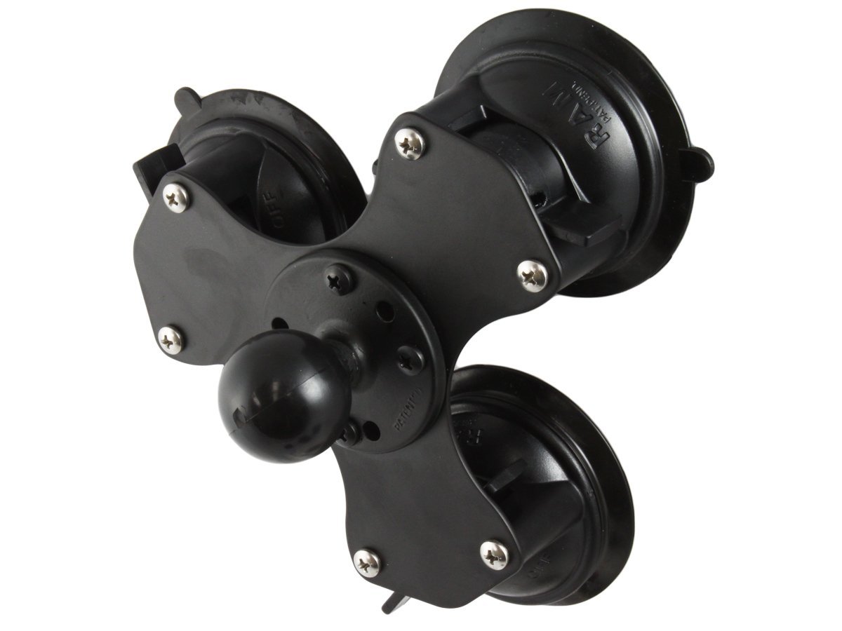 RAM MOUNTS RAM-224-3U Triple Twist Suction Cup with 1.5