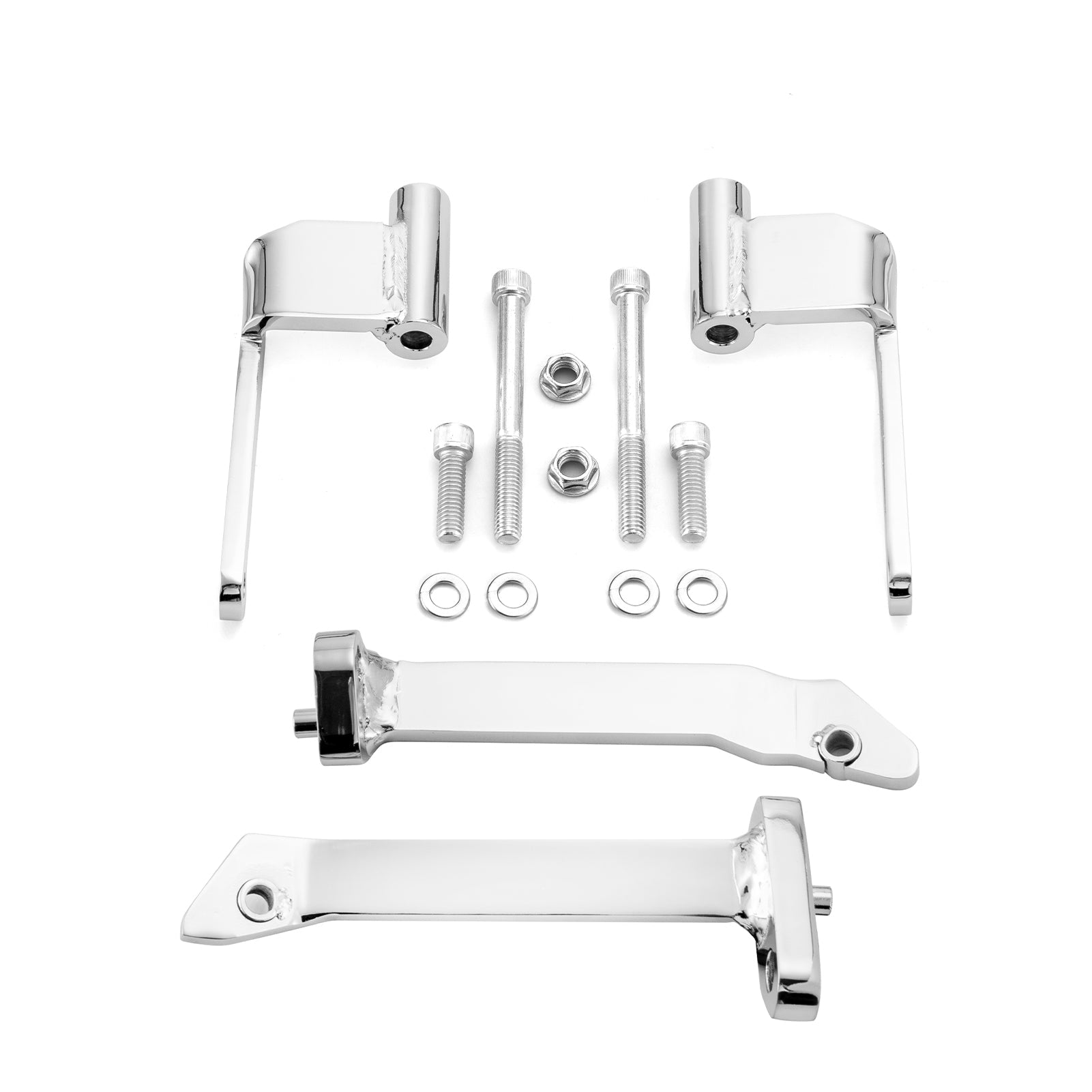 2009-2025 Harley Davidson FLHT FLHR FLTR FLHX Steel Driver Floorboard Relocation Kit - 2 Forward & 1 Outward Adjustable Brackets for Improved Riding Comfort & Control - Perfect for Long Distance Touring & Custom Bike Builds