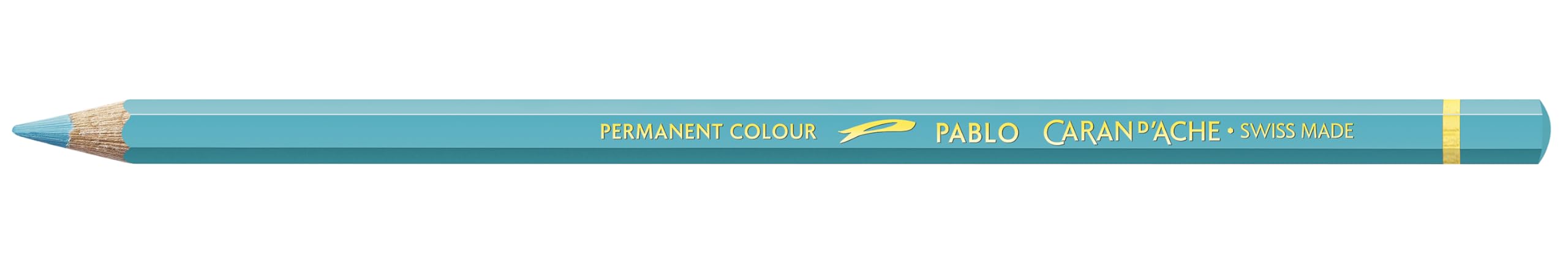 Premium Caran d'Ache Pablo Artist Colored Pencil - Turquoise Blue (666.171) | Professional Art Supplies for Sketching, Drawing & Coloring | Perfect for Artists, Illustrators & Adult Coloring Books