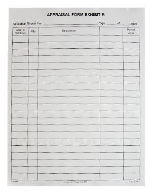 2-Part Carbonless Appraisal Listing Form - 100/Pack - Perfect for Real Estate Agents, HR Evaluations & Performance Reviews