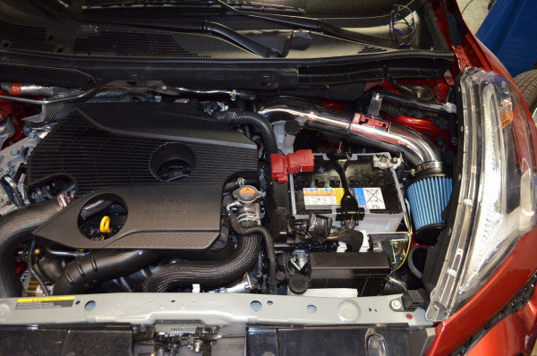 2016 Nissan Juke Performance Air Intake System - Short Ram with Dry Filter, Wrinkled Red Finish [Fits 1.6T Engine Model SP1903WR] - Improve Acceleration & Fuel Efficiency for Street Racing & Daily Driving
