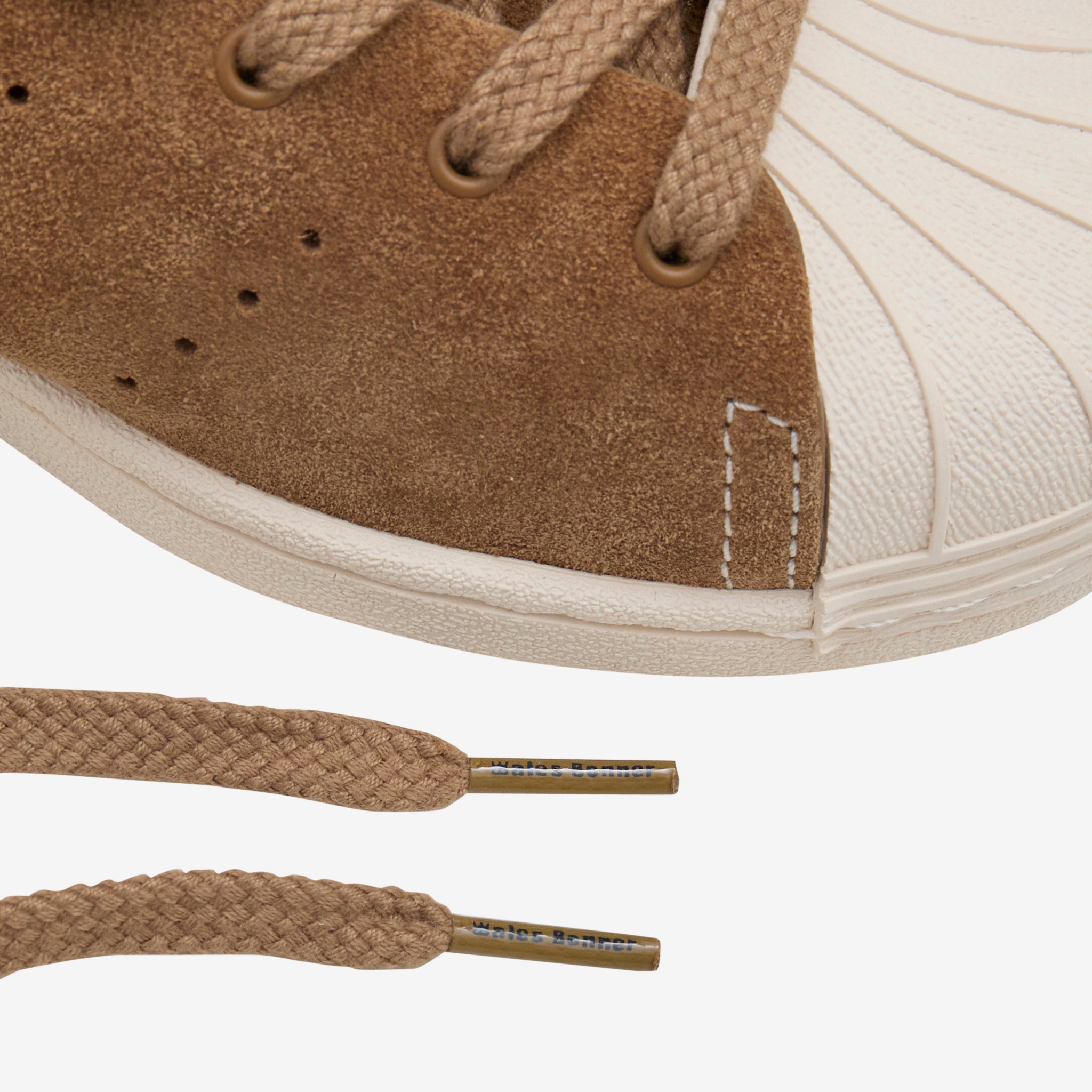 Wales Bonner x Adidas Superstar Hi Sneakers in Wonder White & Gold Metallic - Stylish & Comfortable for Casual Wear, Street Fashion & Everyday Outfits