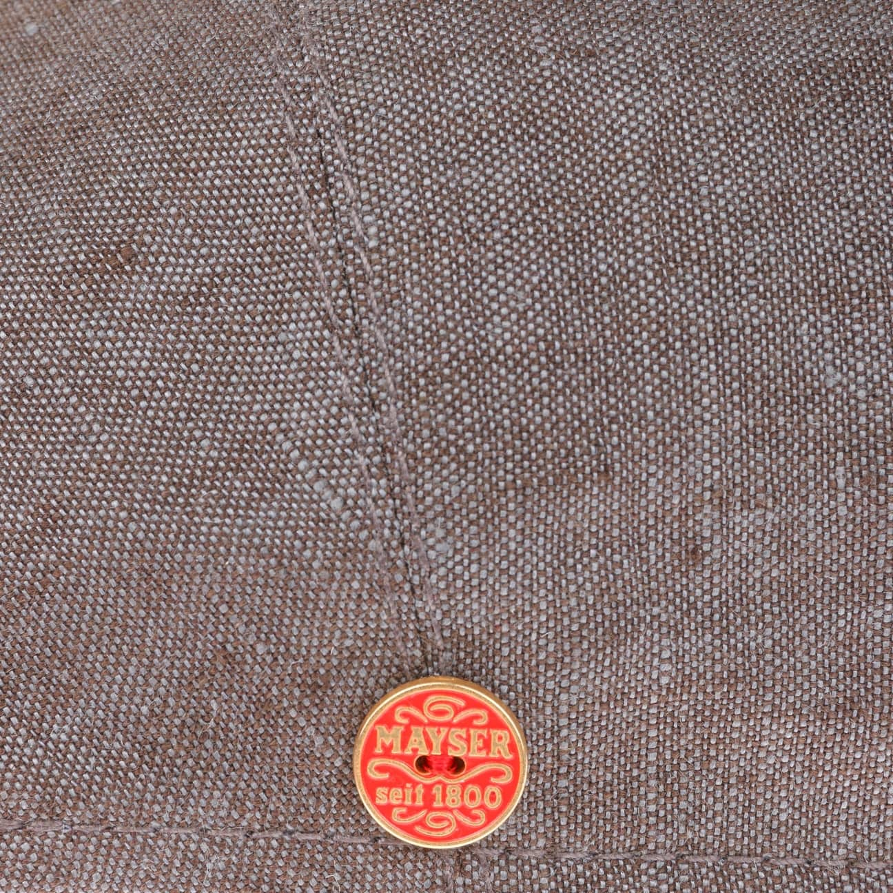 Mayser Sidney Linen Flat Cap for Men - Classic Summer Hat for Outdoor Activities, Travel & Casual Wear