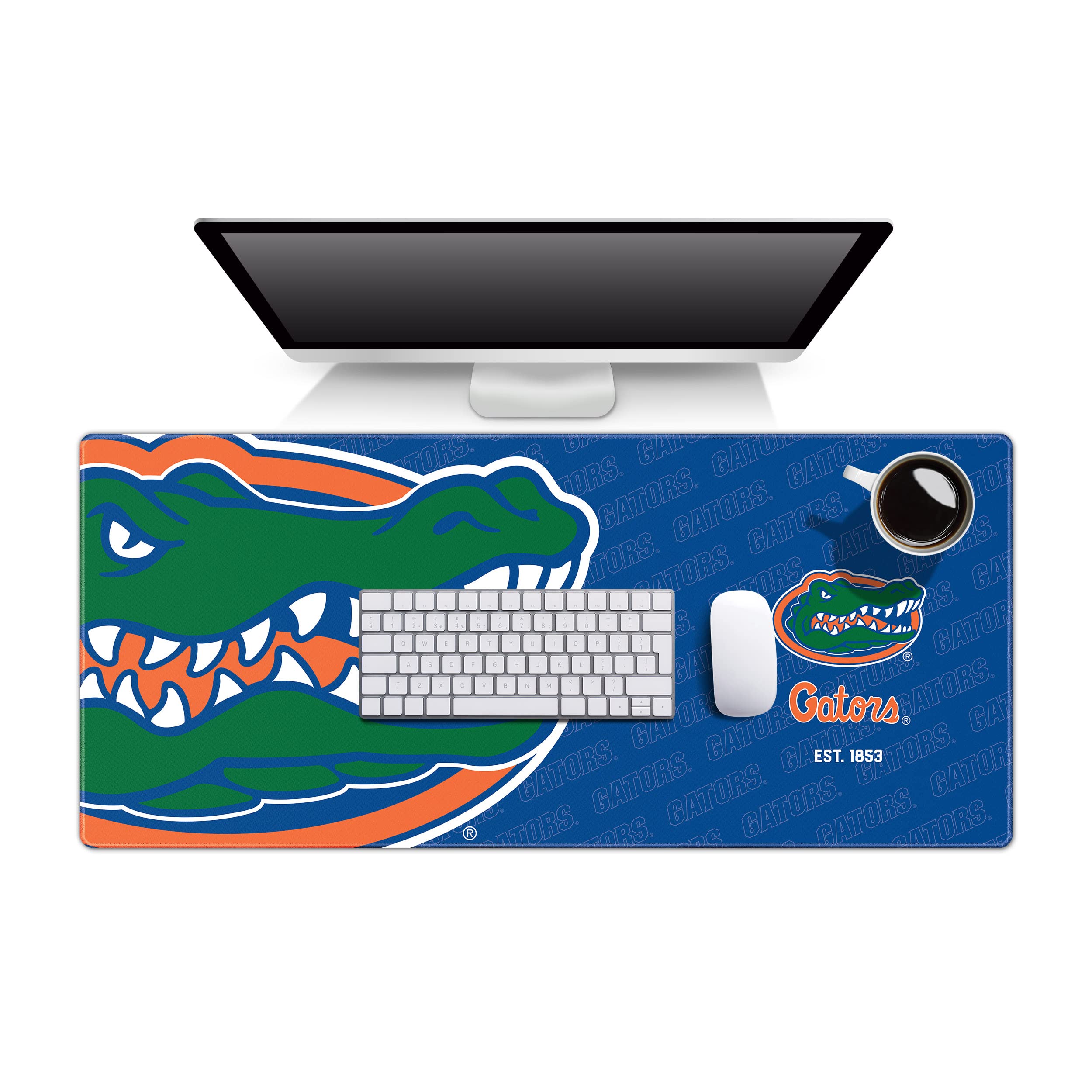 YouTheFan NCAA Florida Gators Logo Series Non-Slip Desk Pad - Perfect for Office, Gaming & Study Workspace Accessories