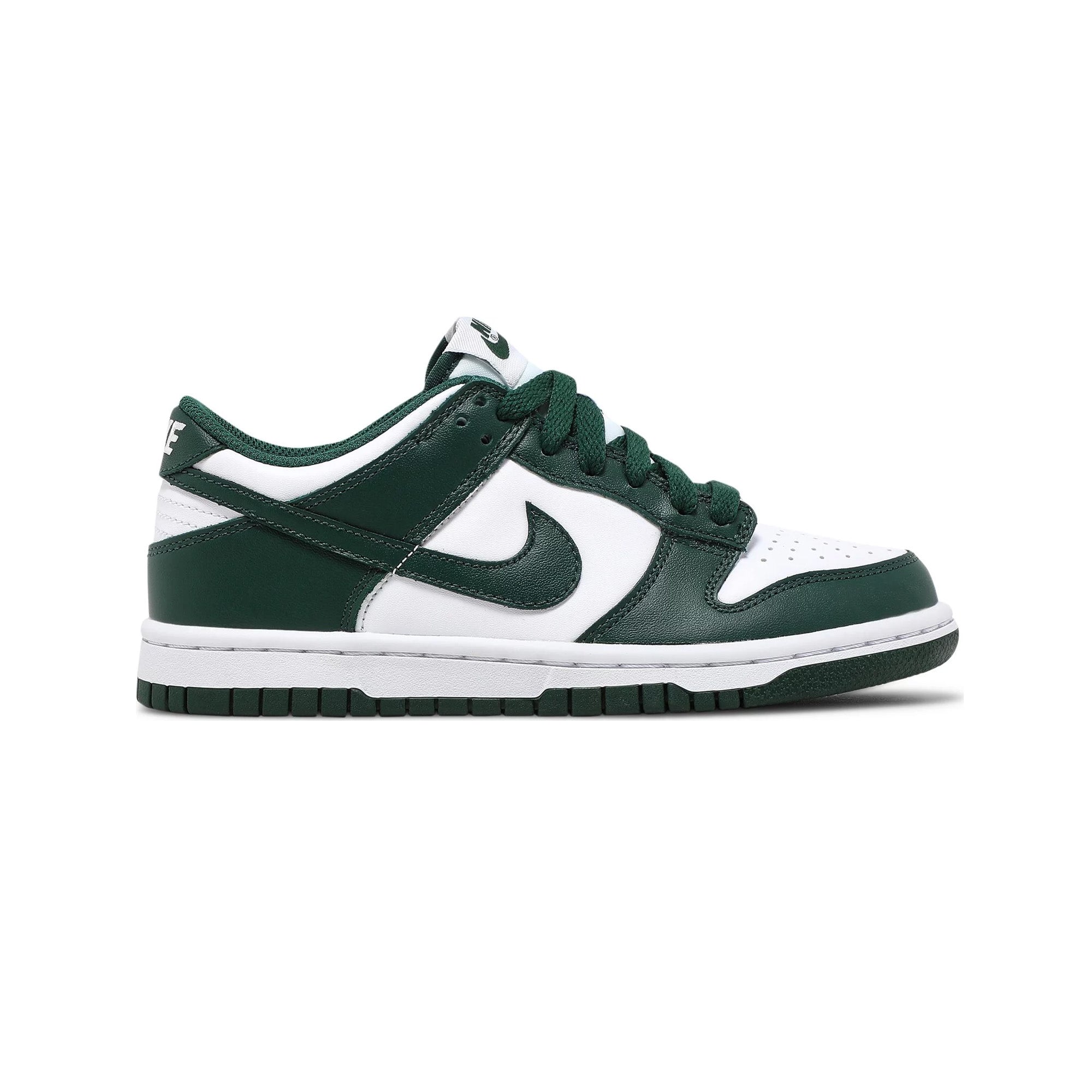 Nike Dunk Low 'Michigan State' GS Sneakers (2021) - Women's Basketball Shoes for Casual Wear & Street Style