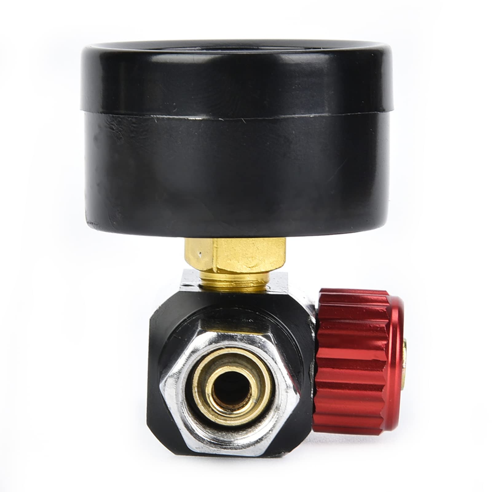 1/4 Inch HVLP Spray Gun Air Regulator - Professional Pressure Control Adjustable Gauge for Air Compressor Accessories - Perfect for Automotive Painting, Wood Finishing & DIY Projects