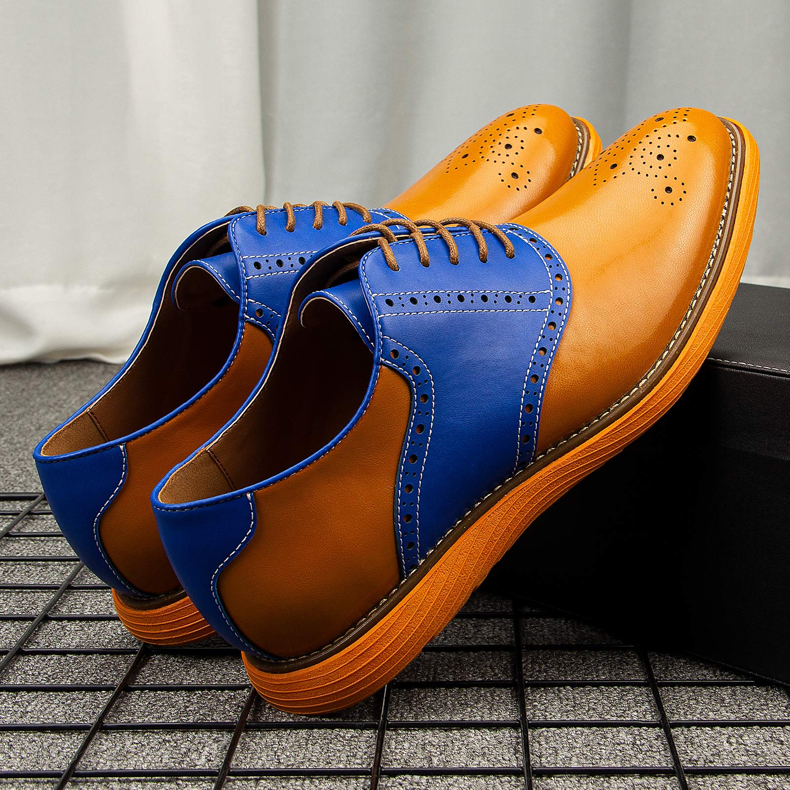 Meijiana Men's Oxford Dress Shoes - Lightweight Lace-Up Formal Shoes for Business, Office & Wedding - Comfortable & Stylish Men's Footwear