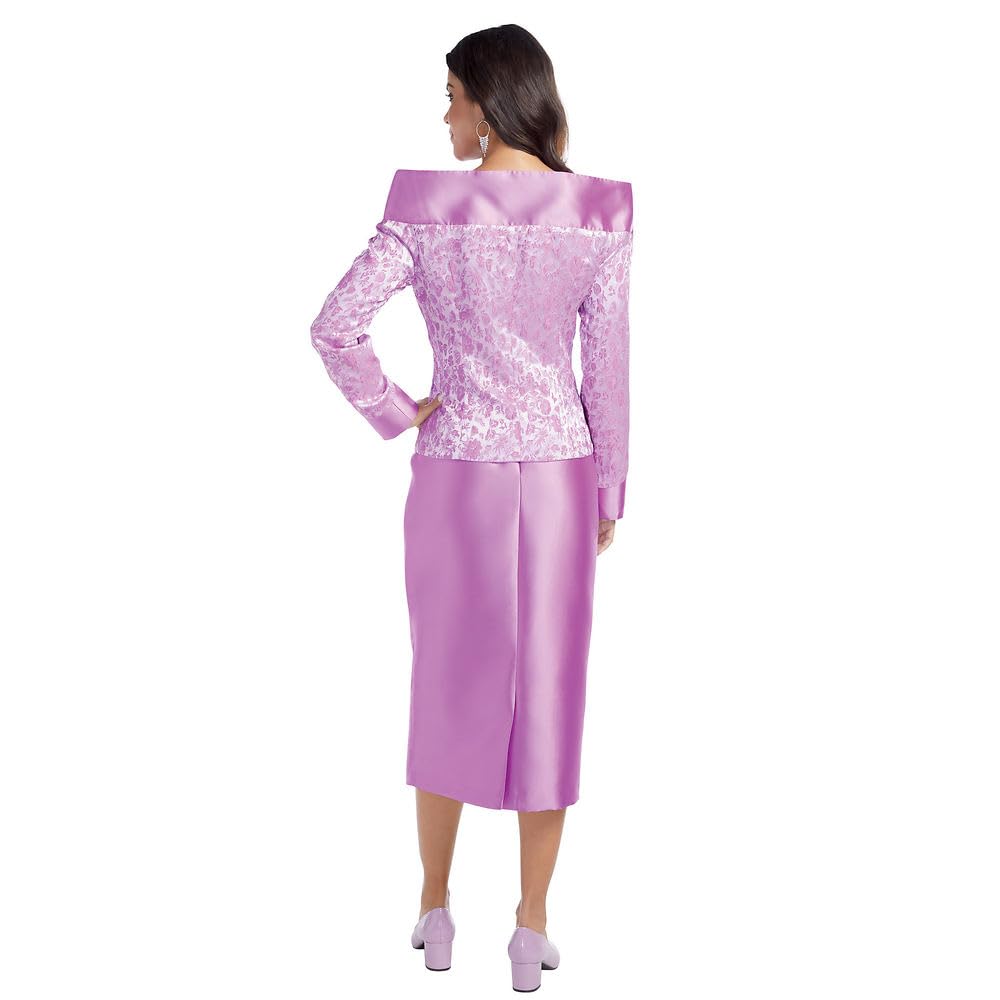 Elegant Off-Shoulder Jacquard Suit for Women - Asymmetric Jacket with Rhinestone Brooch | Formal Evening Wear & Special Occasion Outfit