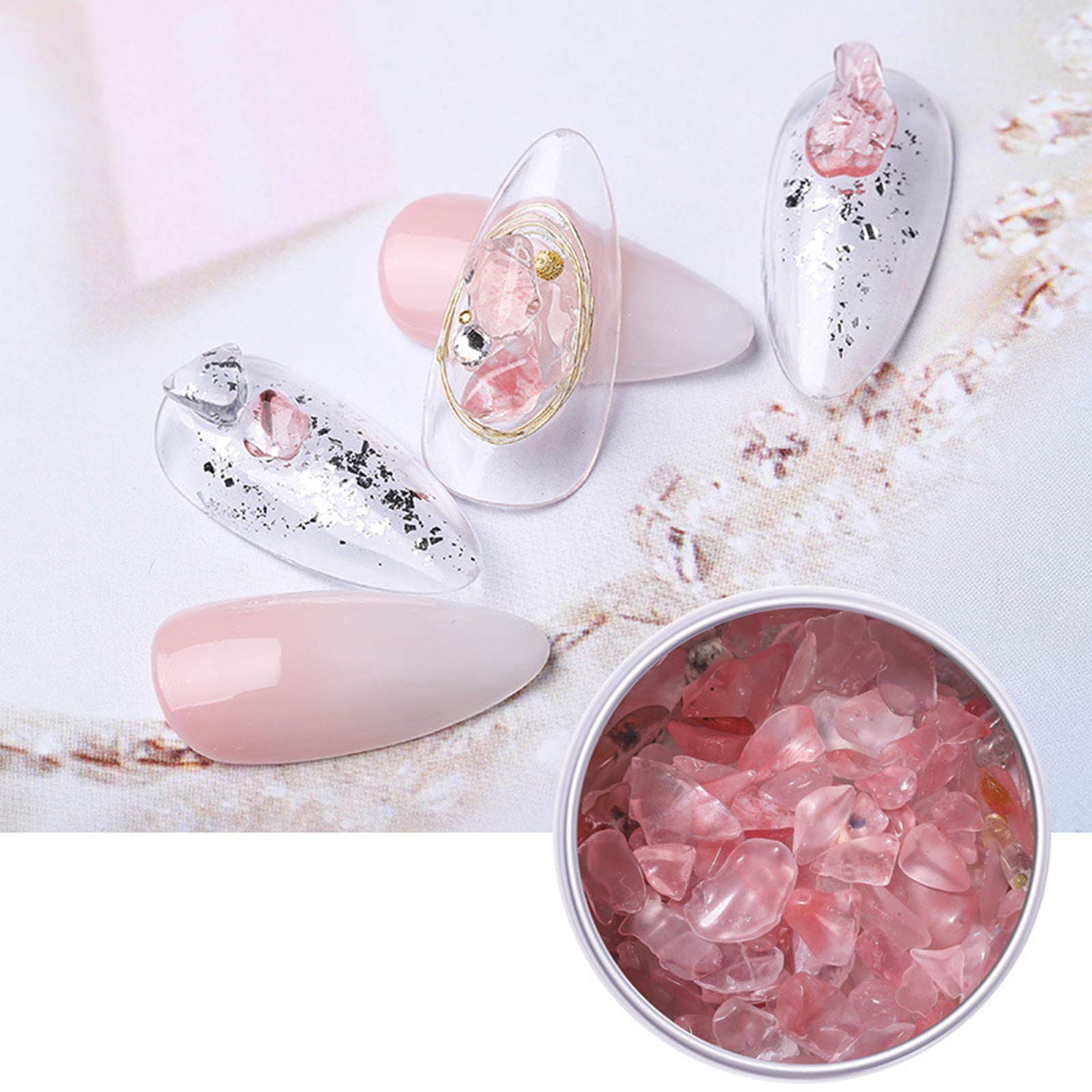 Natural Sea Shell 3D Charm Nail Art Decorations - DIY Crystal Gravel Nail Decals for Salon & Home Manicure | Perfect for Nail Extensions, Acrylic Nails & DIY Beauty Crafts