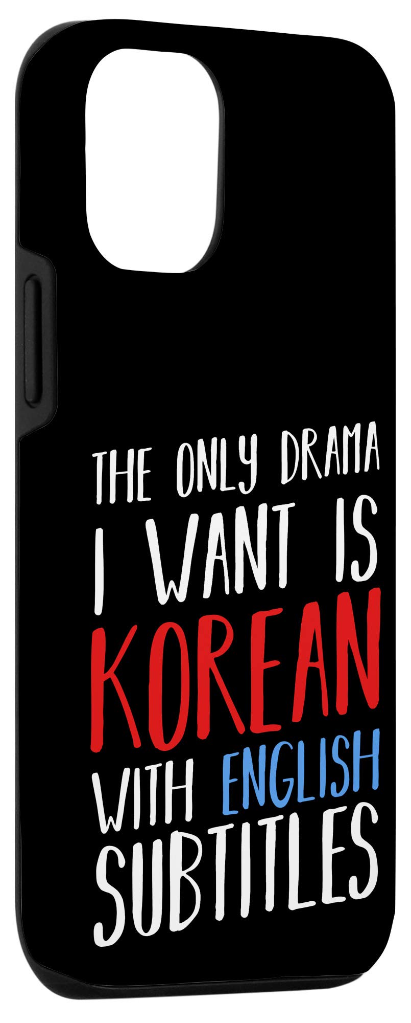 iPhone 12/12 Pro Korean Drama & K-Pop TV Series Custom Case - Hangul Design Protective Cover for Watching K-Dramas, Listening to K-Pop Music