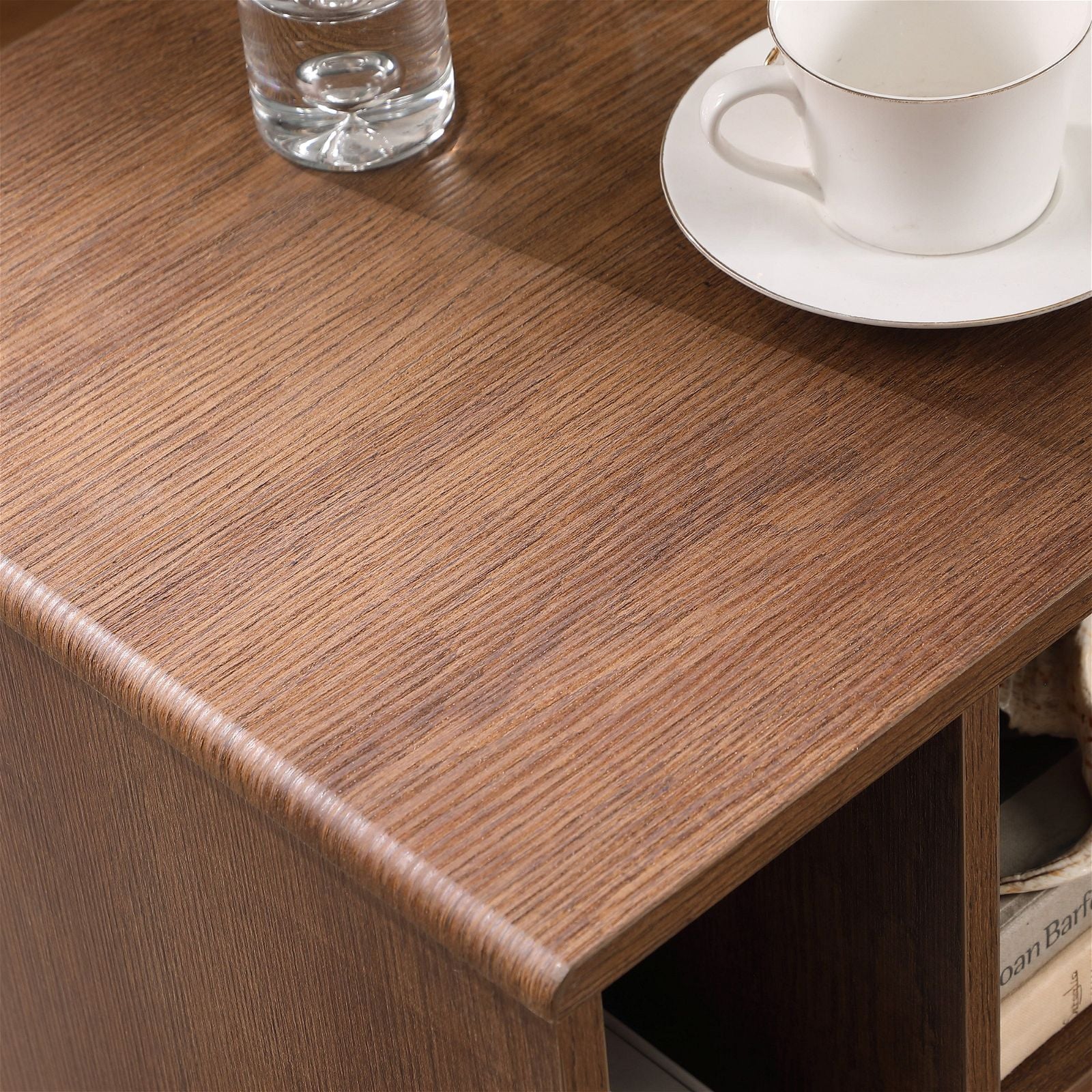 Tauris™ Encore Side Table in Dark Oak - Perfect for Living Room, Bedroom, or Office Decor