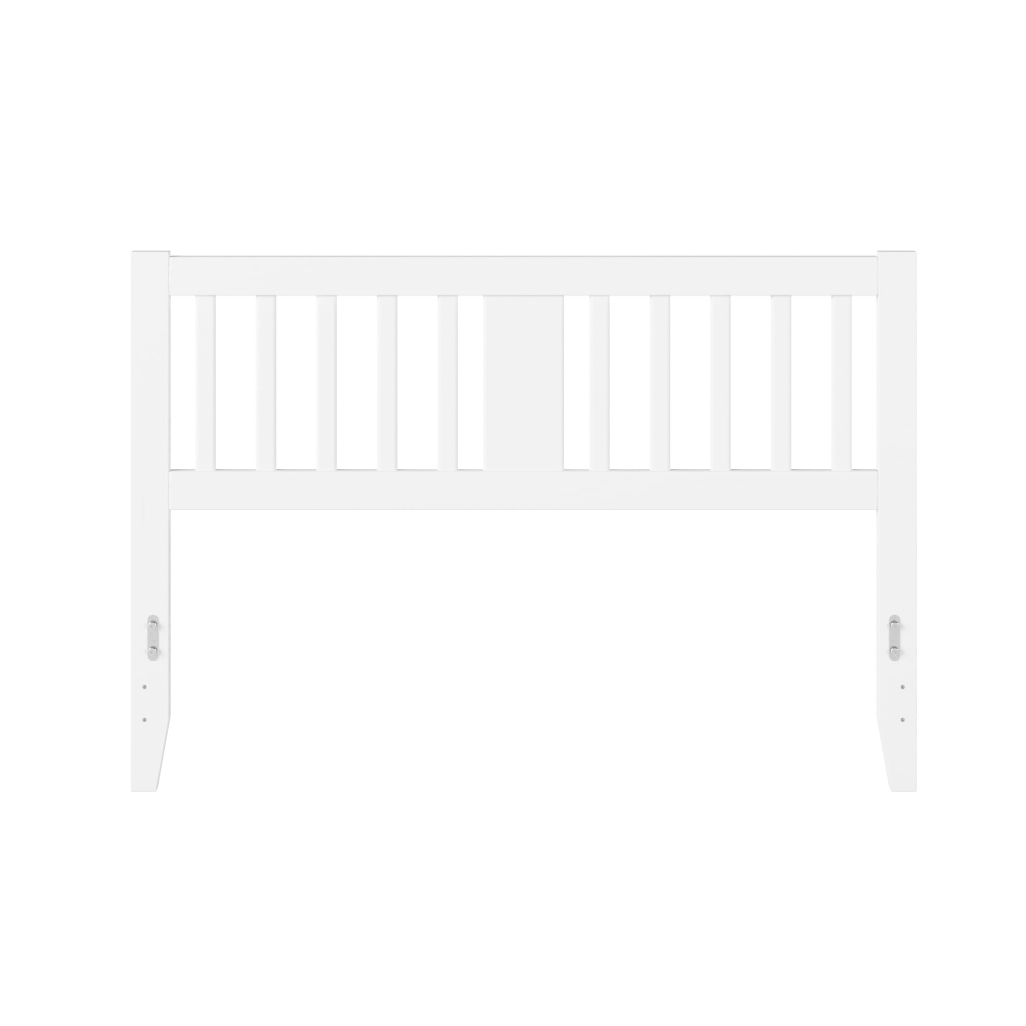 AFI Tahoe Queen Headboard with USB Turbo Charger - White Upholstered Bed Frame for Master Bedroom, Guest Room & Hotel Decor
