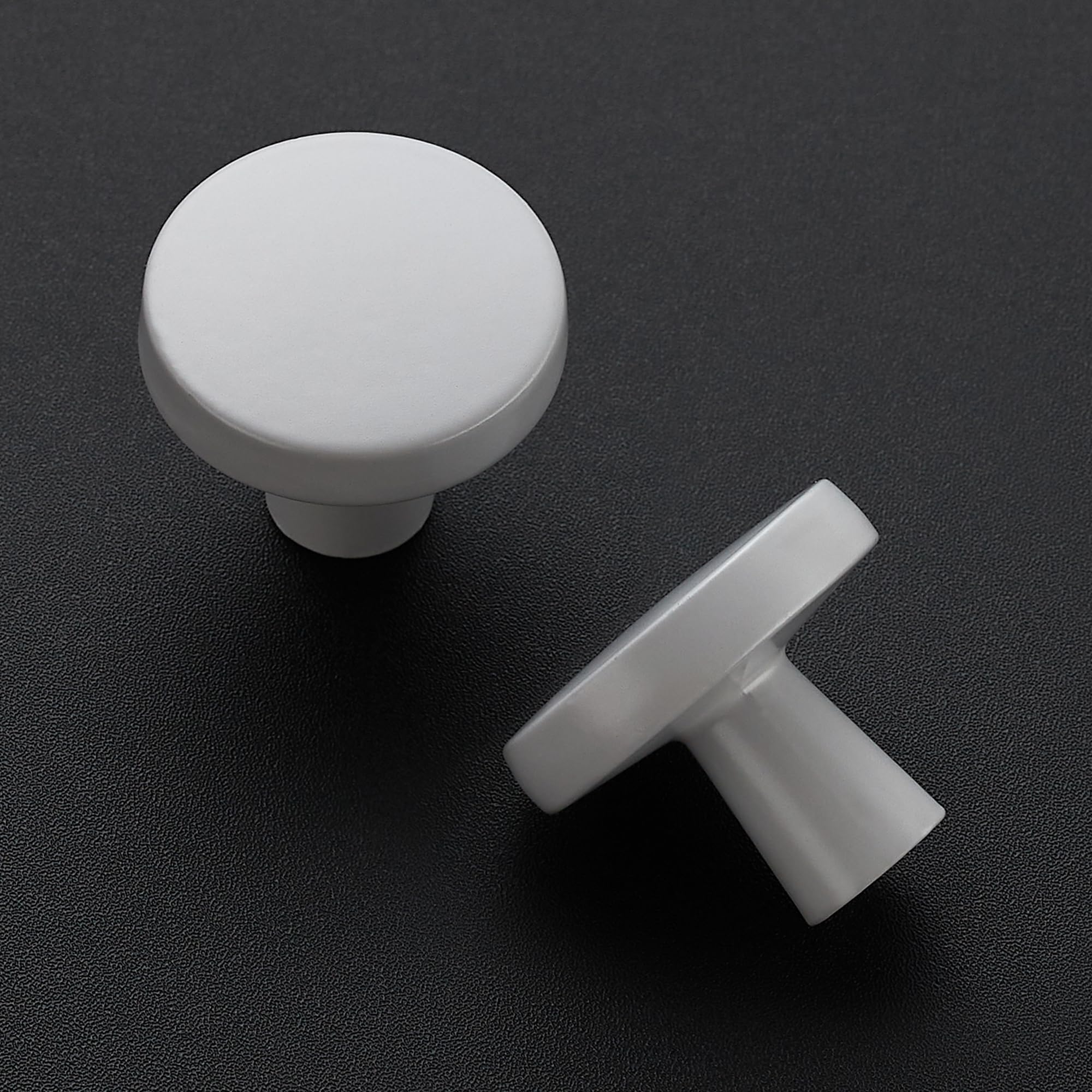 Ravinte 25 Pack 1-1/4 Inch Solid Round Cabinet Knobs - Grey Dresser Drawer Pulls for Kitchen, Cupboard & Furniture | Simple Modern Hardware for Home Renovation & DIY Projects