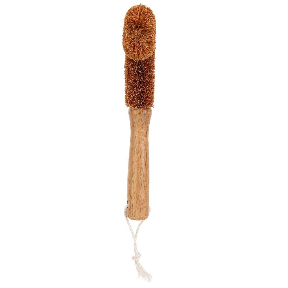 Valentine's Day Carnival Brown Cup Brush with Hanging Hole - Handheld Kitchen Cleaning Brush for Dishes, Glasses, Bowls & Pans - Perfect for Home, Restaurant & Party Cleaning