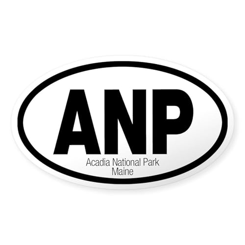 Clear - Acadia National Park Oval Sticker