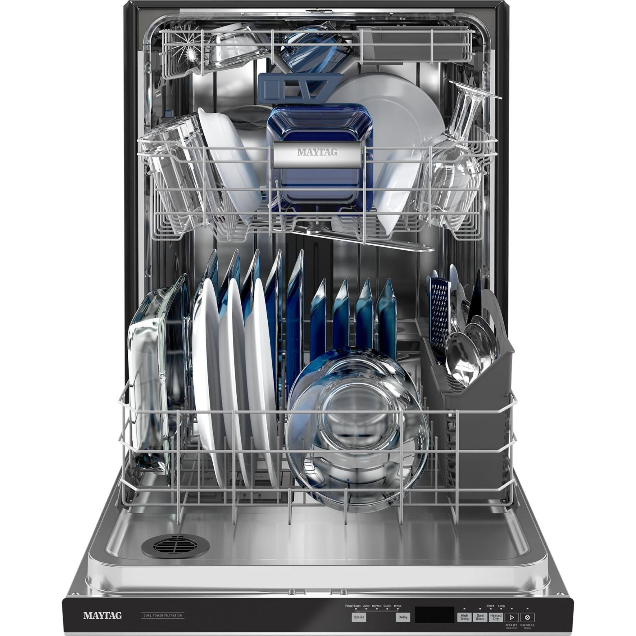 Maytag MDB8959SKZ Built-in Dishwasher with Stainless Steel Tub - Quiet 44 dBA, Energy Star Certified for Efficient Cleaning - Perfect for Large Families and Open Kitchen Layouts