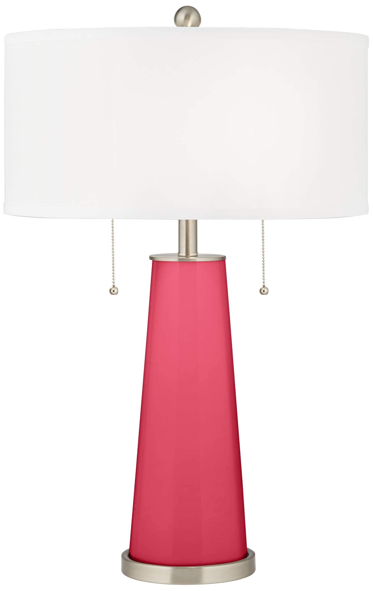 Eros Pink Glass Table Lamp - 29 3/4