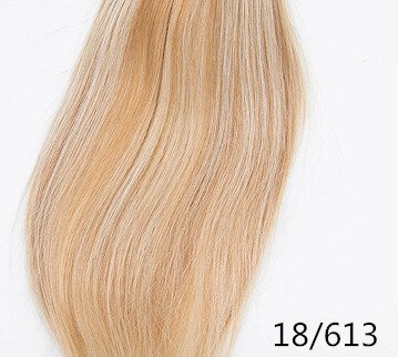 Remeehi 16-Inch Straight Invisible Wire Hair Extensions - 100% Remy Human Hair, 120g, #18/613 Blonde - Seamless Micro Secret Fit for Natural Look | Perfect for Everyday Wear, Parties & Special Occasions