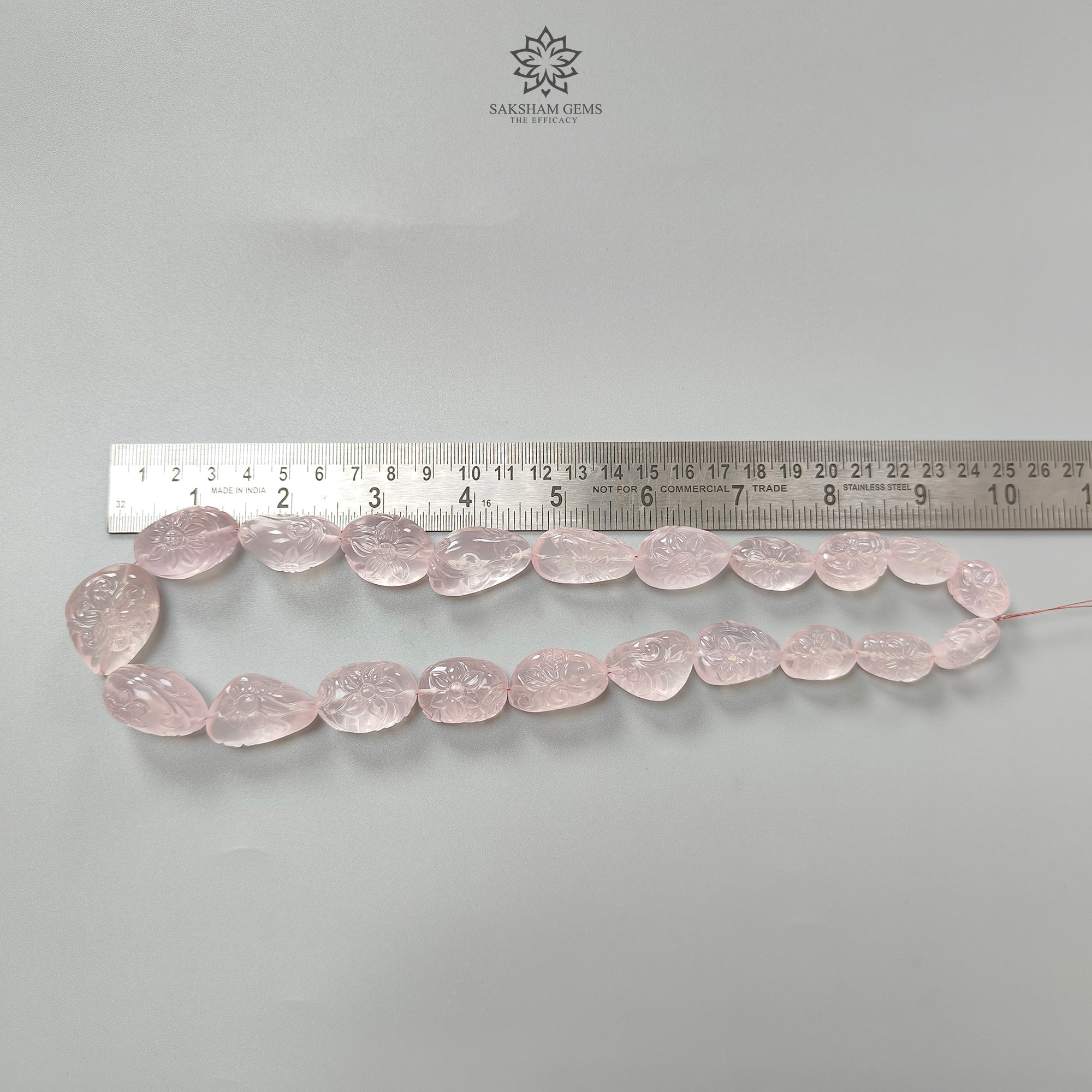 Natural Pink Rose Quartz Loose Beads - 800.60cts Untreated Hand Carved Fancy Shape Beads (17x13mm to 30.5x23mm) for Jewelry Making, DIY Crafts, Meditation & Healing Crystal Gifts