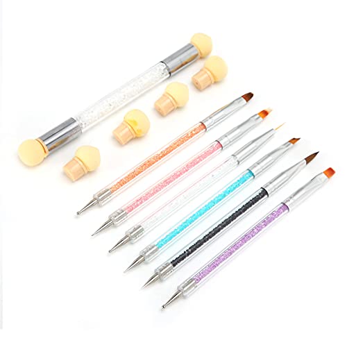 A K Homes - Professional Nail Art Pen Set, Soft Deformable Dual Ended Nail Brush with Ergonomic Design for Precise Nail Art - Durable & Portable for Salon, Home Manicure, DIY Nail Designs