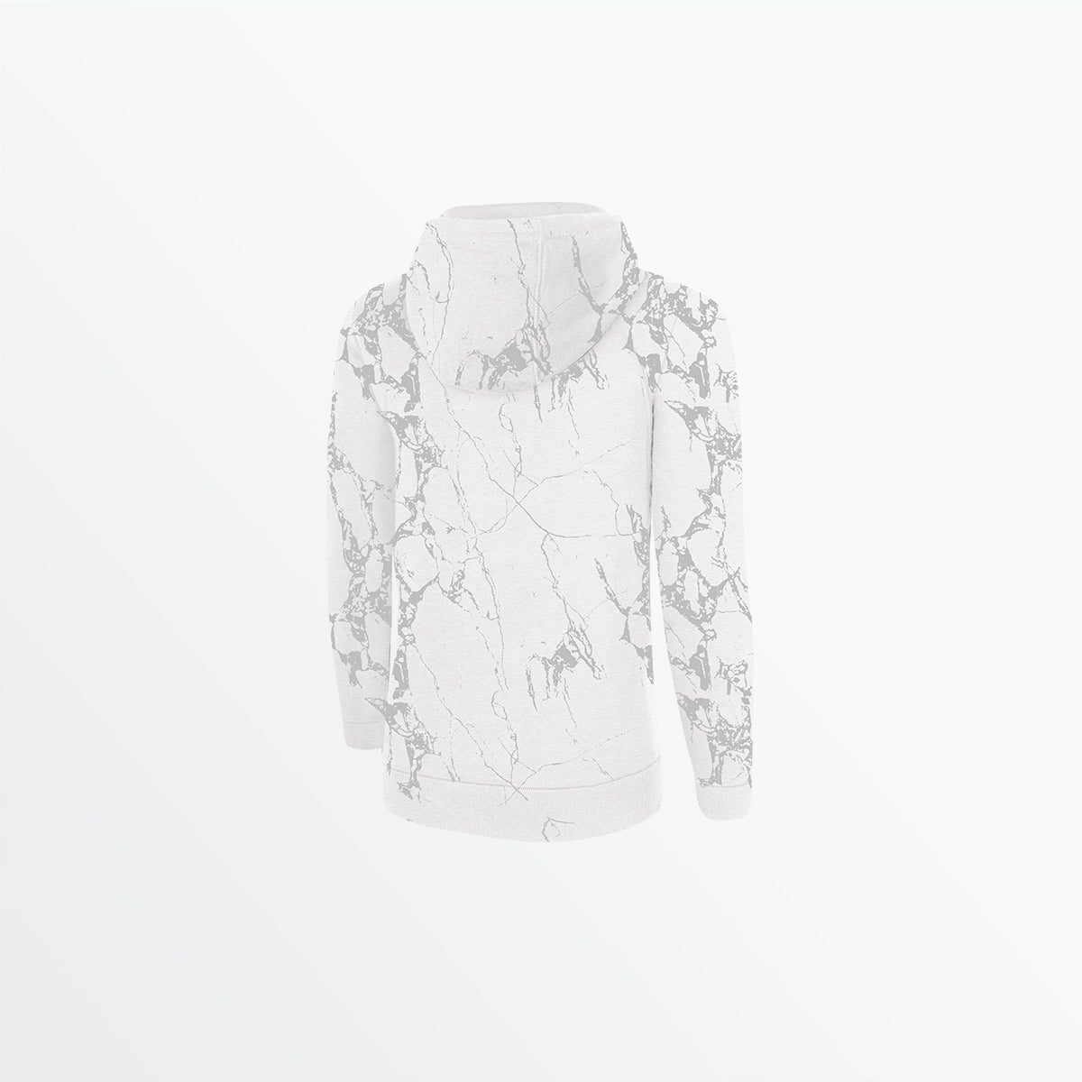 Women's Marble French Terry Pullover Hoodie - Soft & Stylish Sweatshirt for Casual Wear, Gym, and Lounge