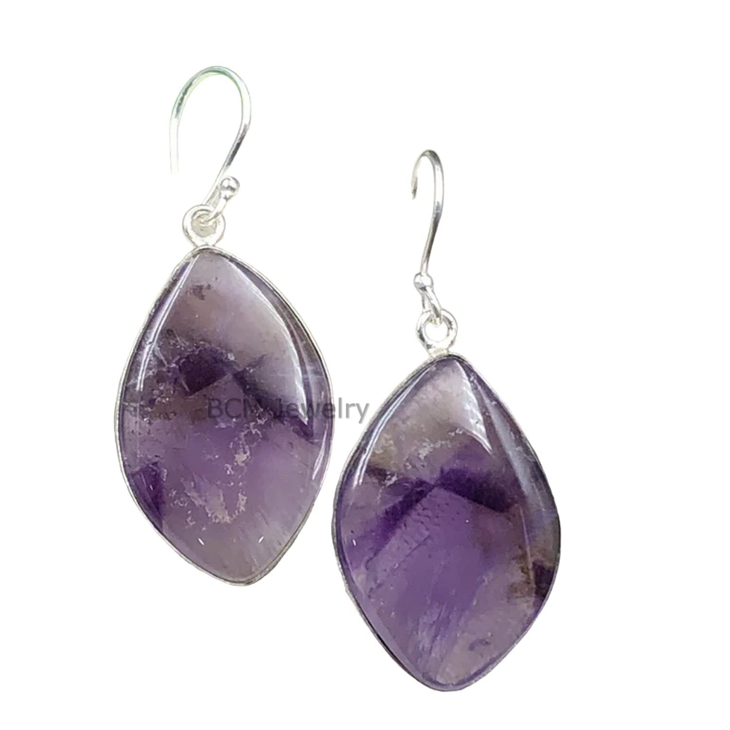 925 Sterling Silver Amethyst Earrings for Women - February Birthstone Jewelry, Bridesmaid Gift, Christmas Present for Her - Perfect for Weddings, Parties & Special Occasions