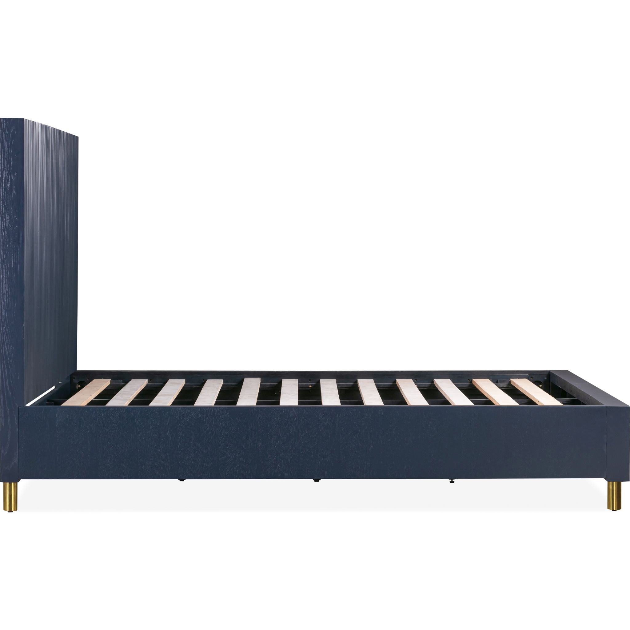 Argento Platform Bed Frame - Queen Size, Modern Minimalist Design, Sturdy Wooden Slat Support for Mattress - Perfect for Bedroom, Guest Room, and Small Spaces