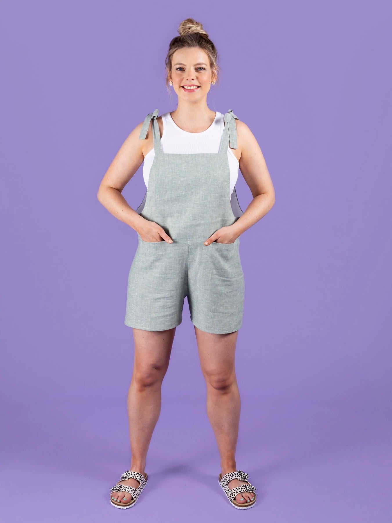 Tilly and the Buttons Erin Dungarees - Women's Stylish Denim Overalls for Casual Wear & DIY Fashion | Perfect for Gardening, Crafting & Everyday Outfits